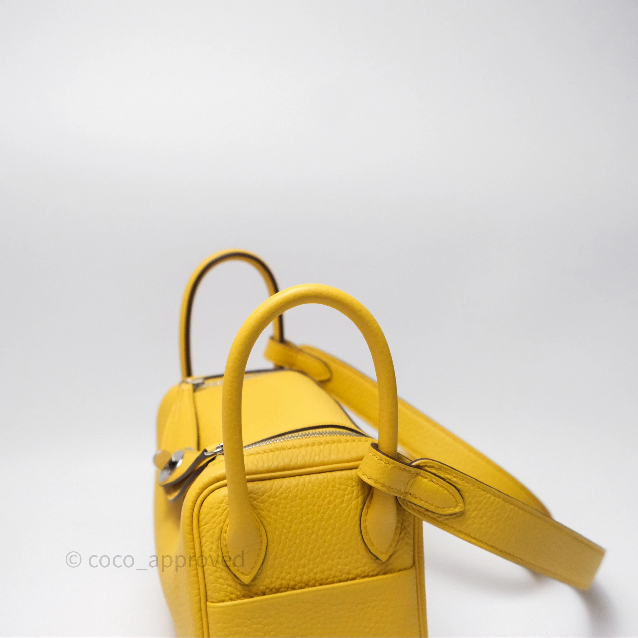 Herms Mini Lindy 20 Sun B4 Clemence Palladium Hardware