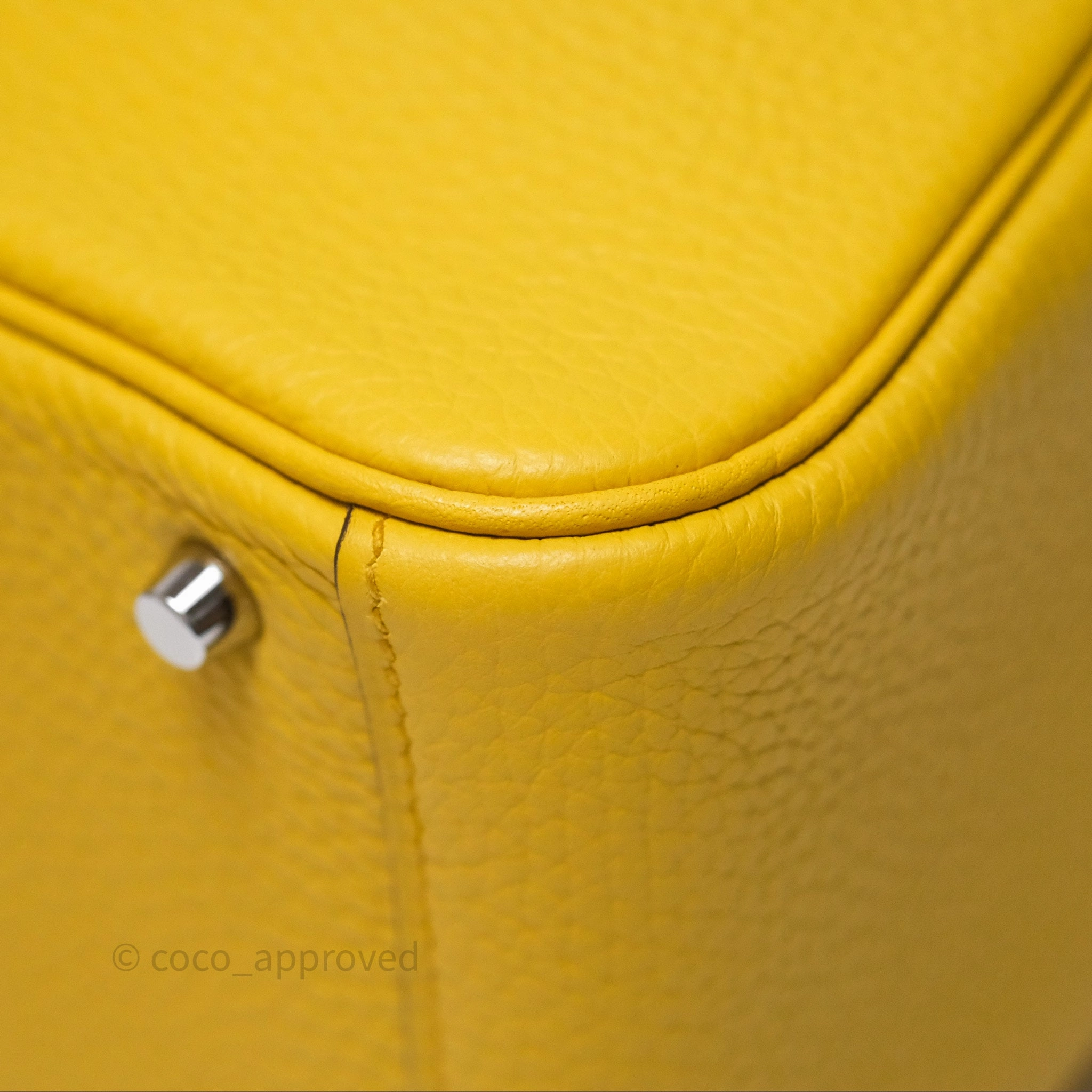 Herms Mini Lindy 20 Sun B4 Clemence Palladium Hardware