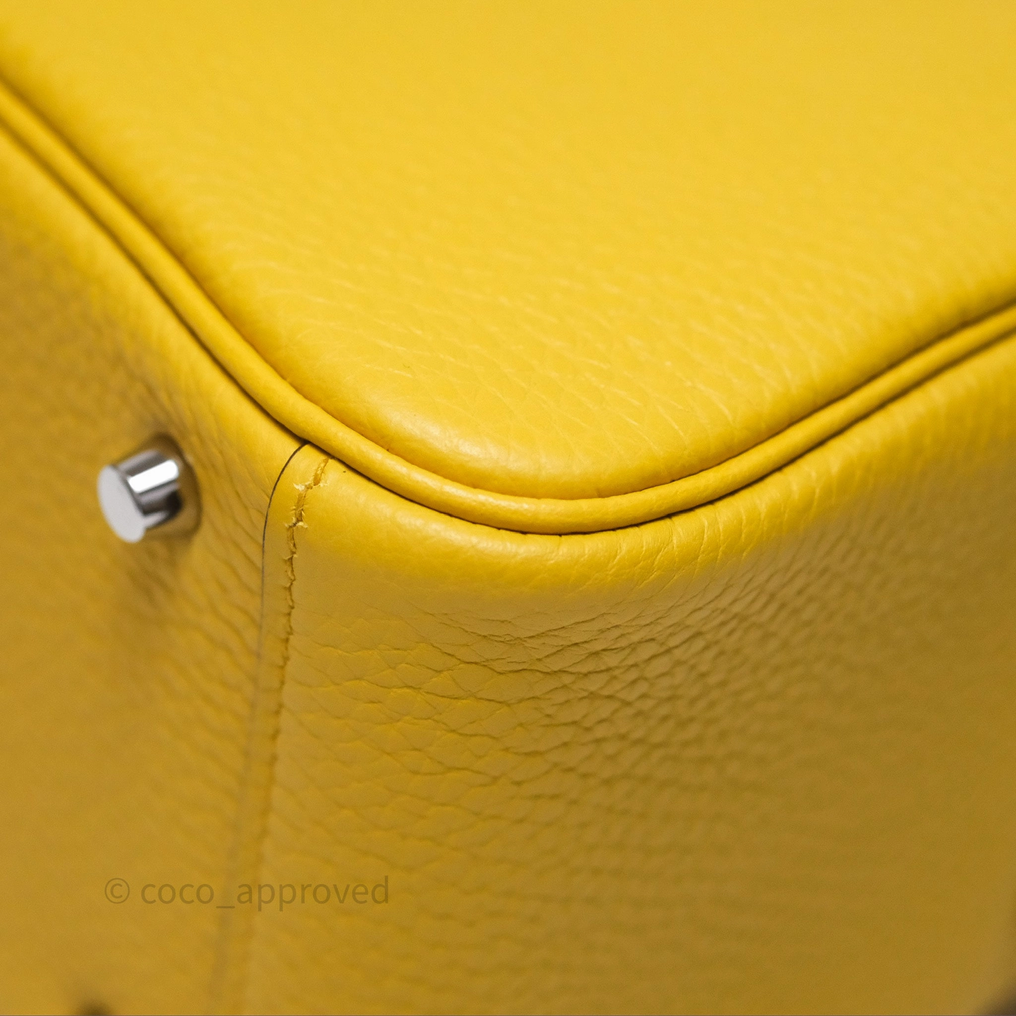 Herms Mini Lindy 20 Sun B4 Clemence Palladium Hardware