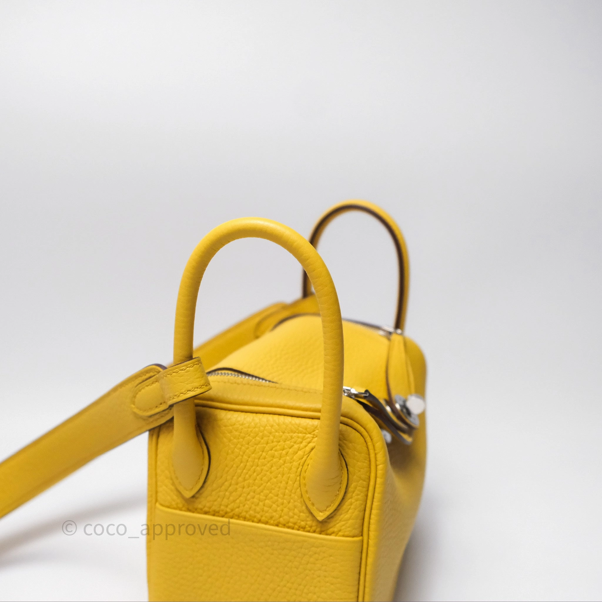 Herms Mini Lindy 20 Sun B4 Clemence Palladium Hardware