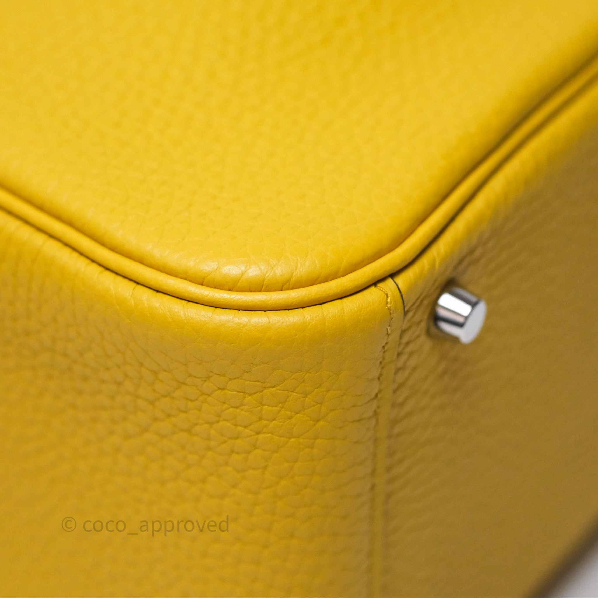 Herms Mini Lindy 20 Sun B4 Clemence Palladium Hardware