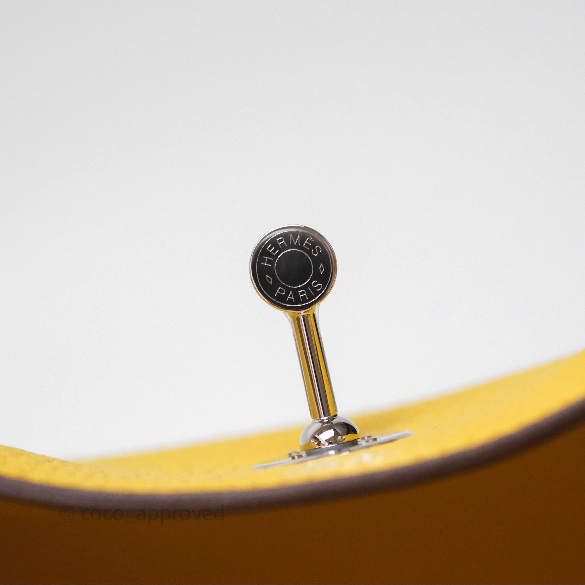 Herms Mini Lindy 20 Sun B4 Clemence Palladium Hardware