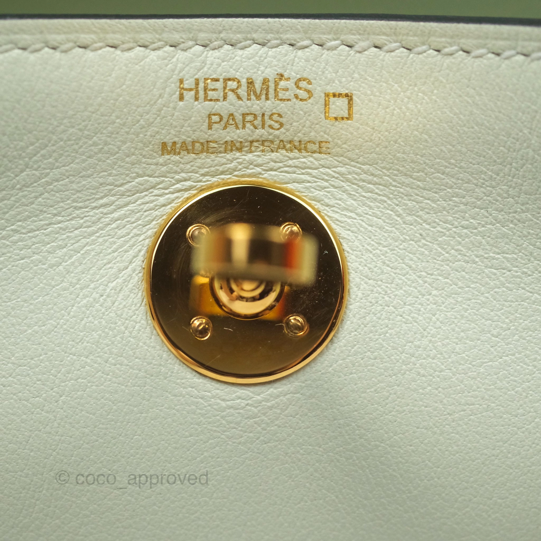 Herms Mini Lindy Touch Vert Fizz 0S Swift Alligator Handle Gold Hardware