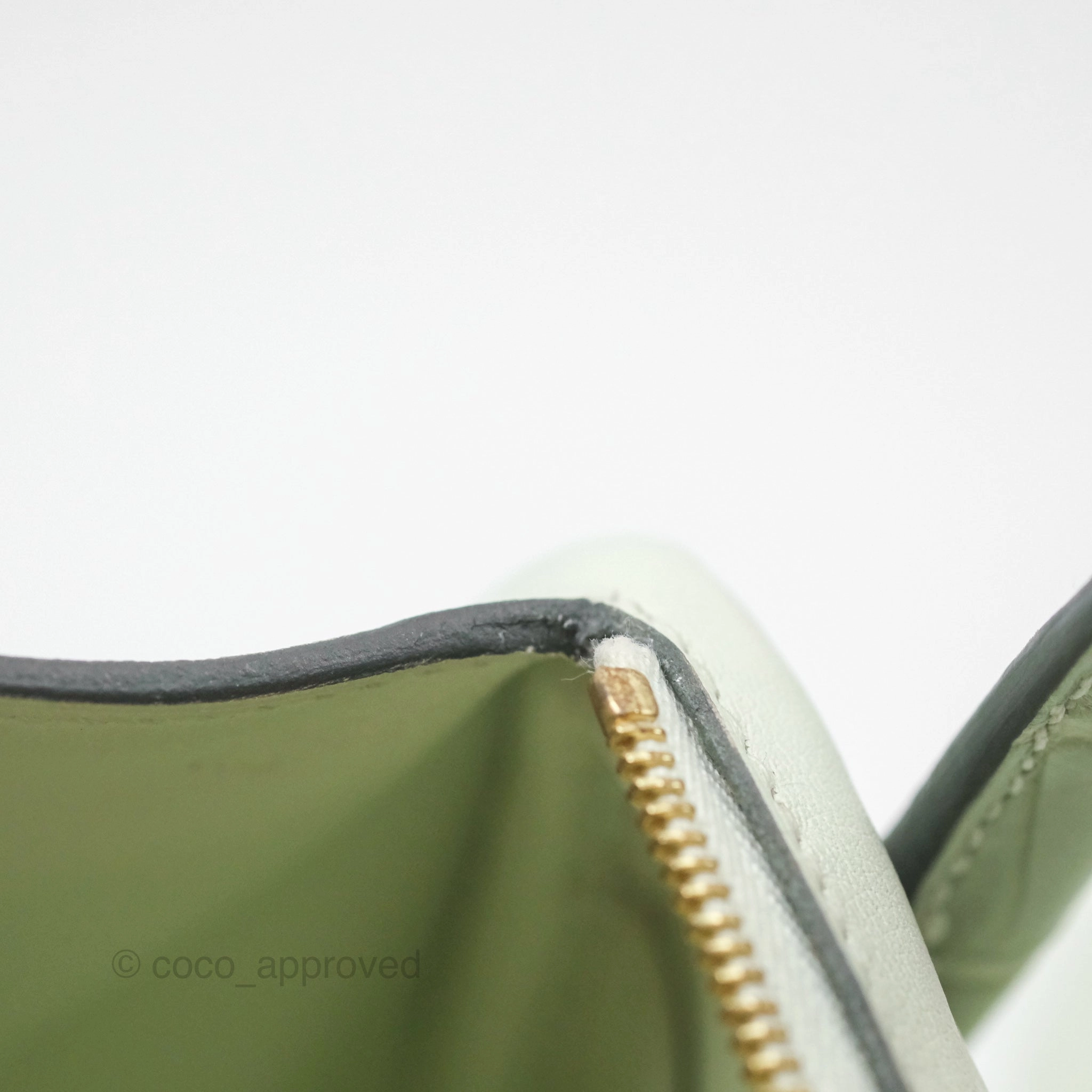 Herms Mini Lindy Touch Vert Fizz 0S Swift Alligator Handle Gold Hardware