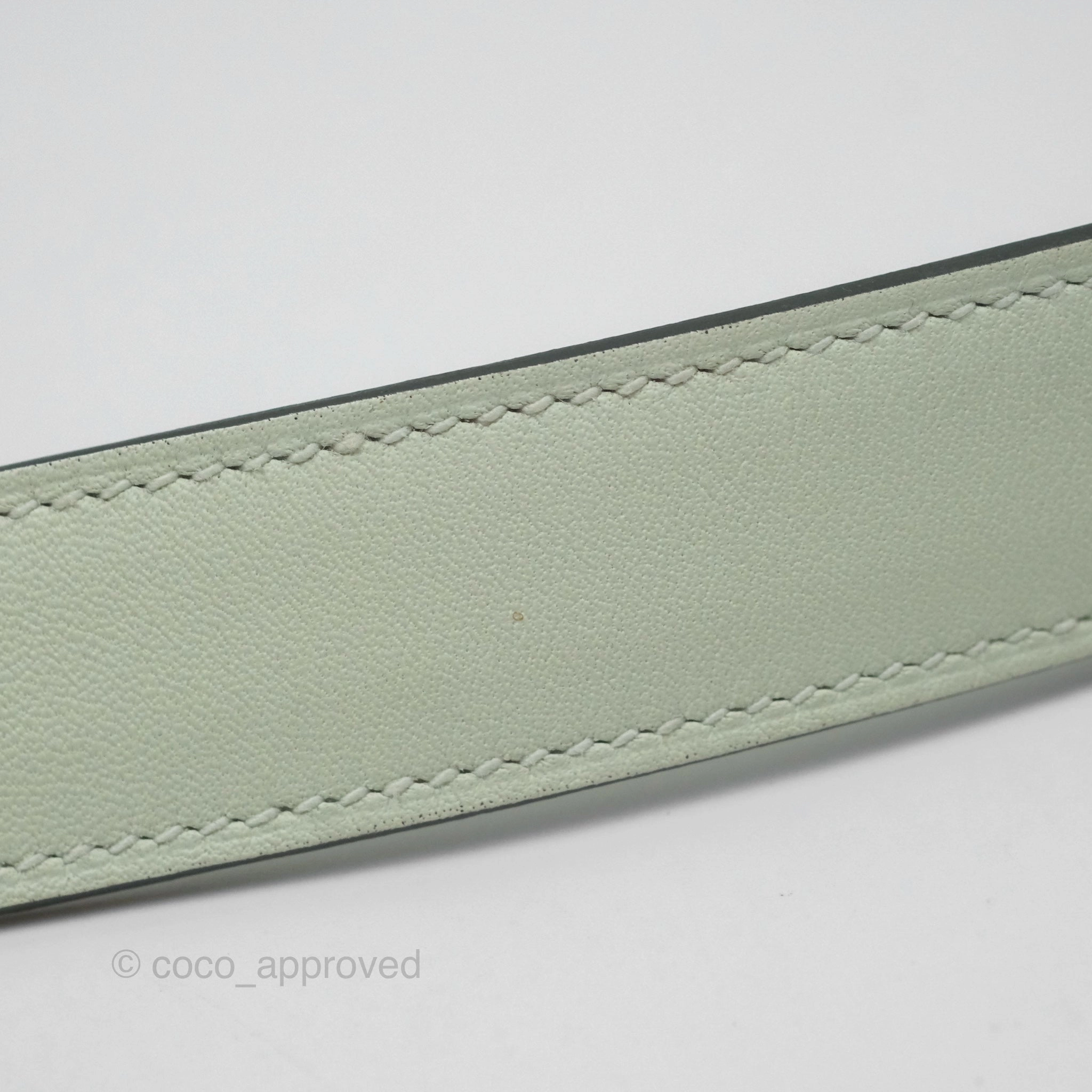 Herms Mini Lindy Touch Vert Fizz 0S Swift Alligator Handle Gold Hardware