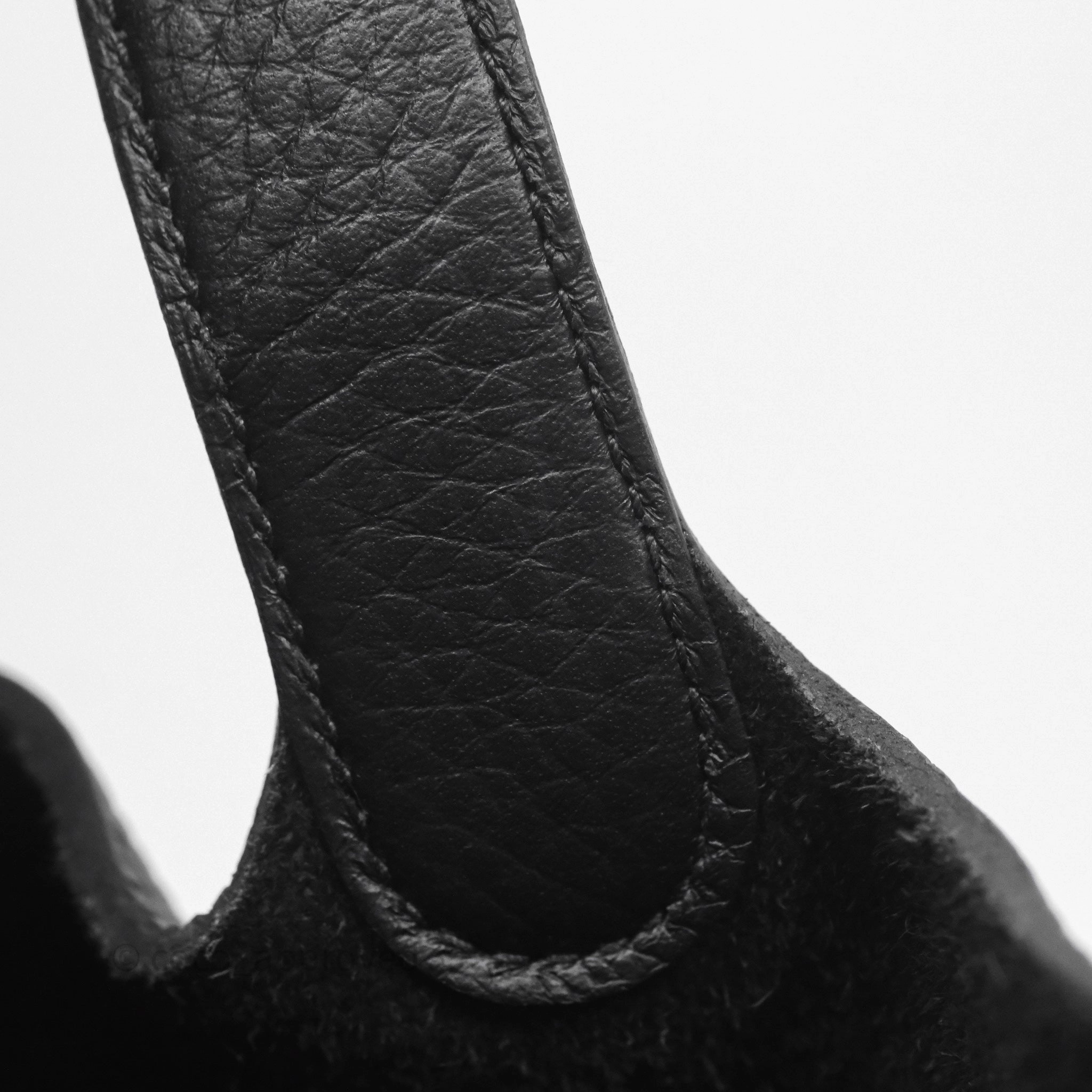 Herms Picotin 18 Black Noir 89 Clemence Palladium Hardware