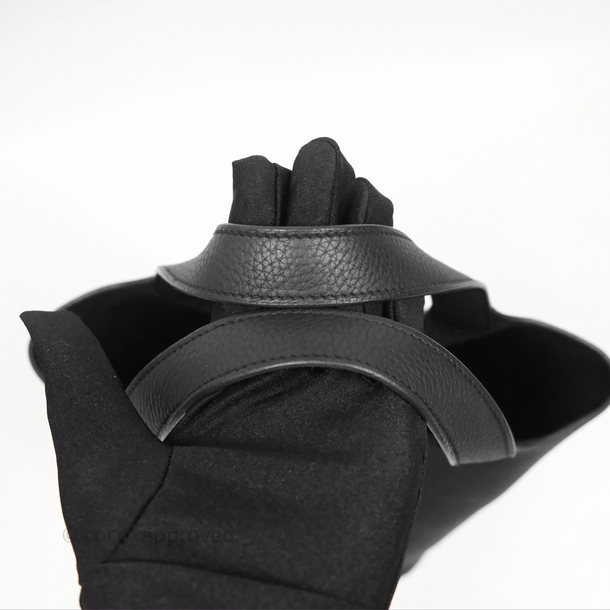 Herms Picotin 18 Black Noir Clemence So Black Hardware