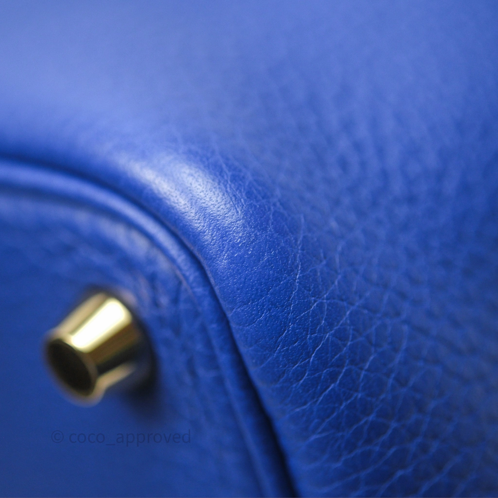 Herms Picotin 18 Bleu lectrique 7T Clemence Gold Hardware