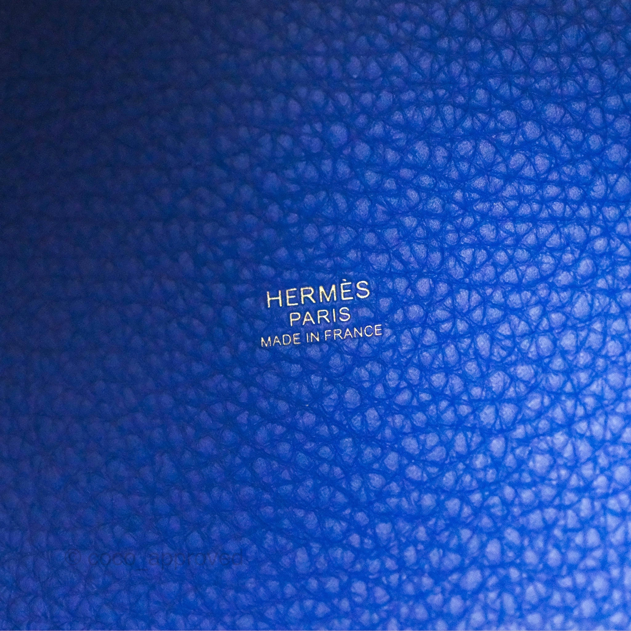 Herms Picotin 18 Bleu Royal Clemence Gold Hardware