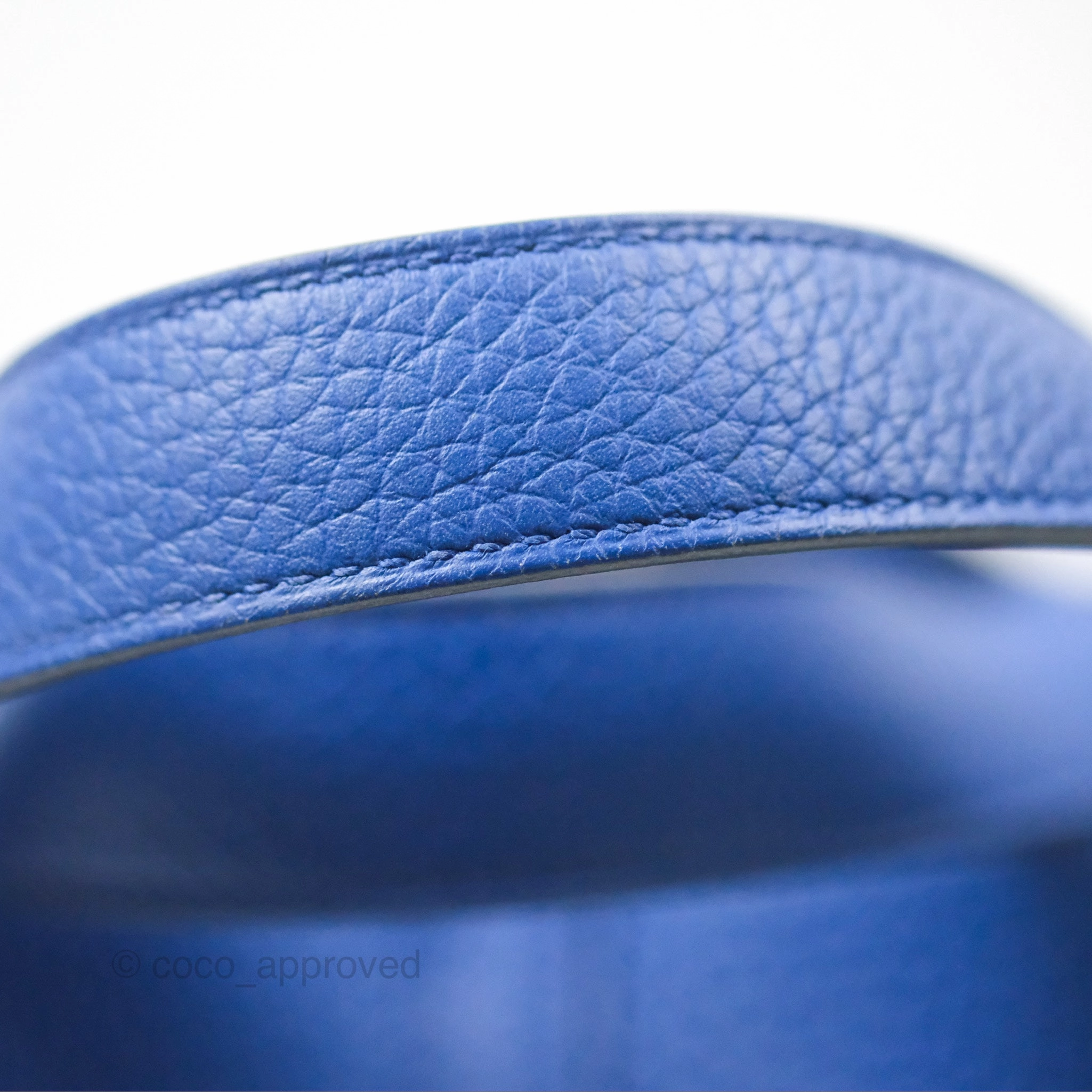 Herms Picotin 18 Bleu Royal Clemence Gold Hardware