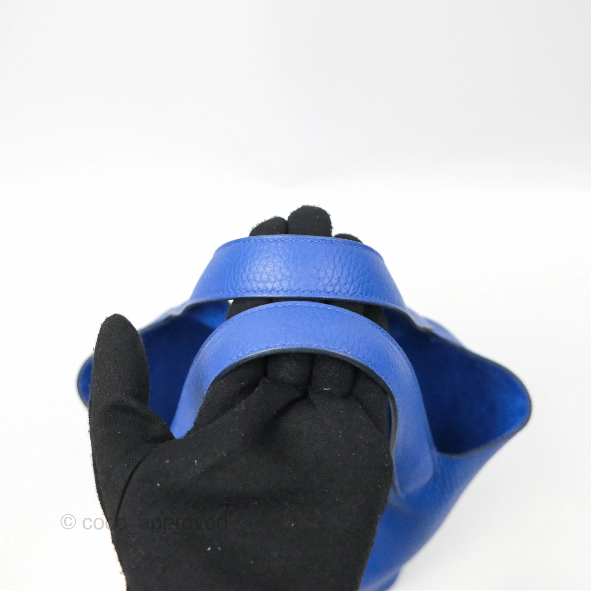 Herms Picotin 18 Bleu Royal Clemence Gold Hardware