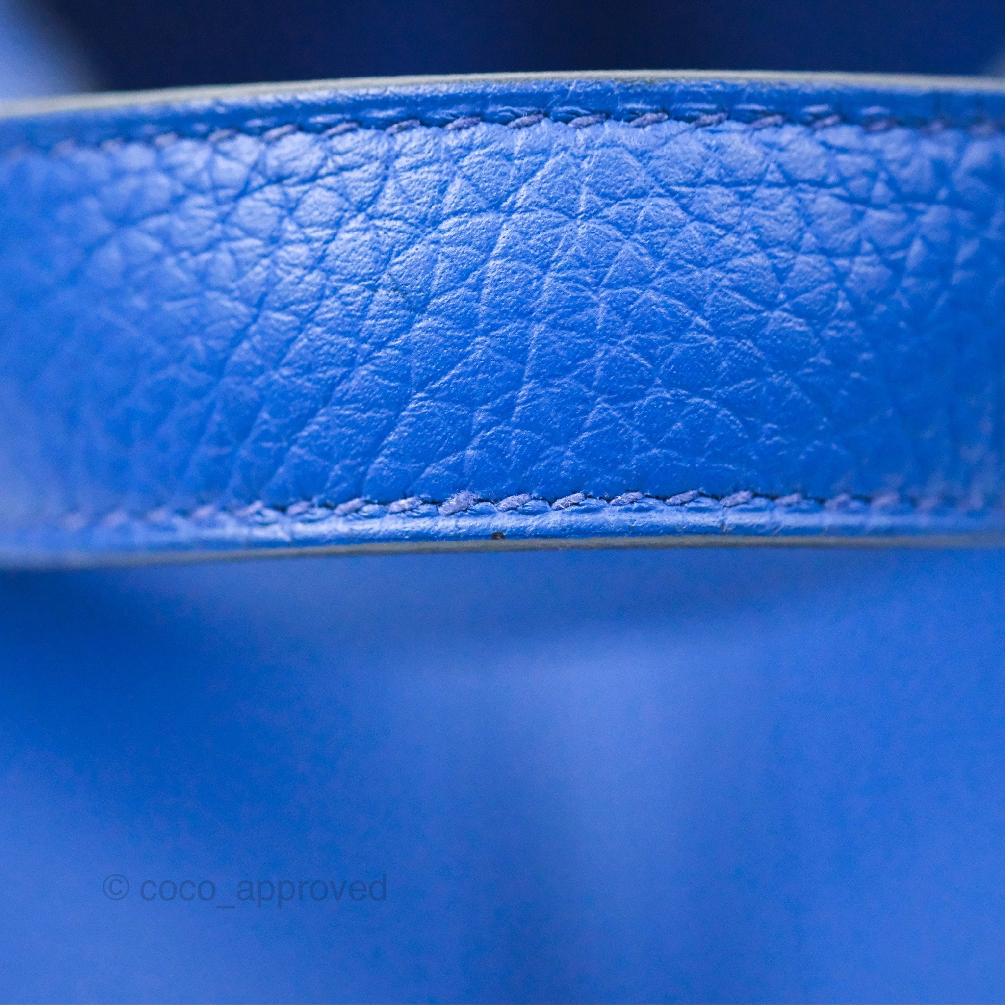 Herms Picotin 18 Bleu Royal Clemence Gold Hardware