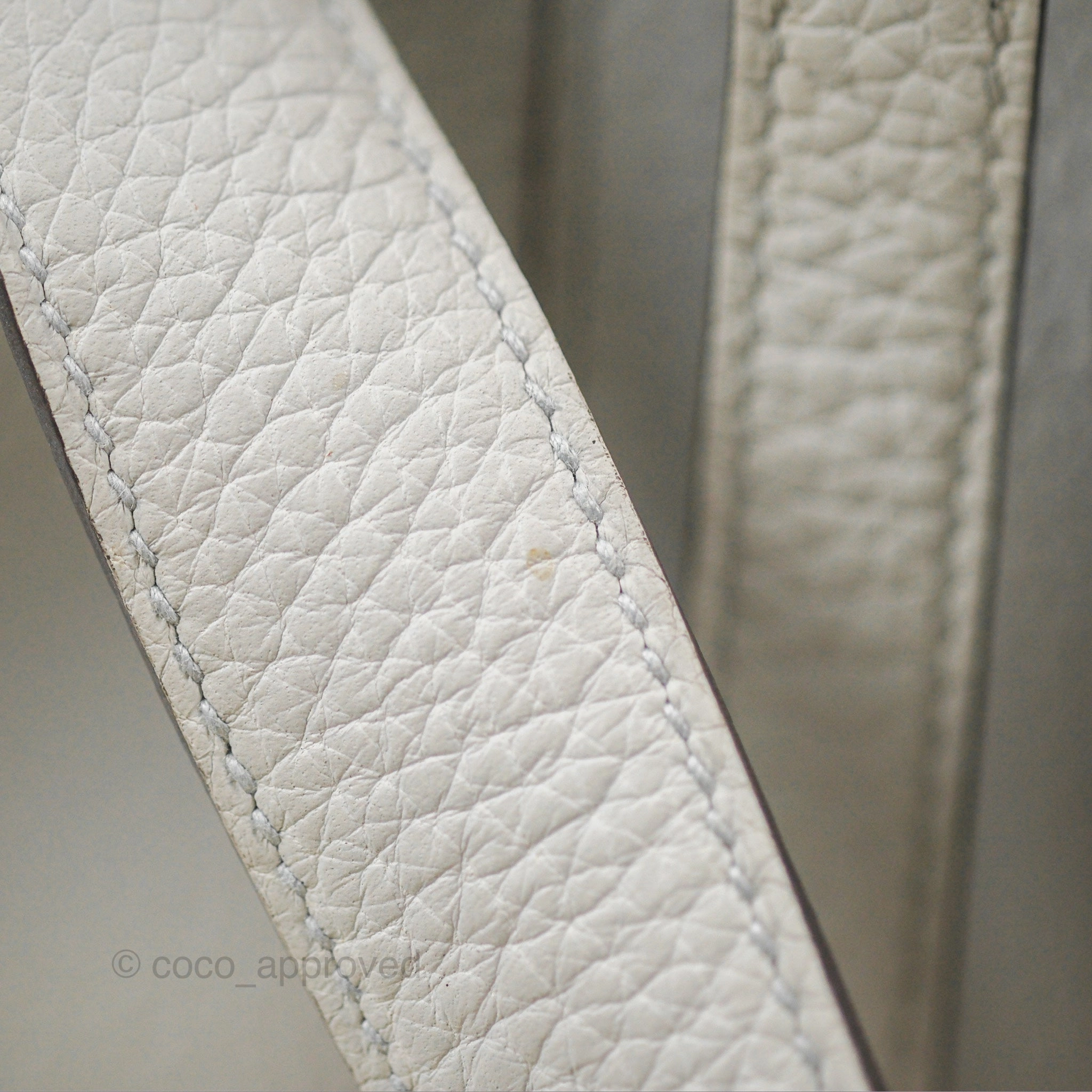 Herms Picotin 18 Blue Pale Clemence Gold Hardware
