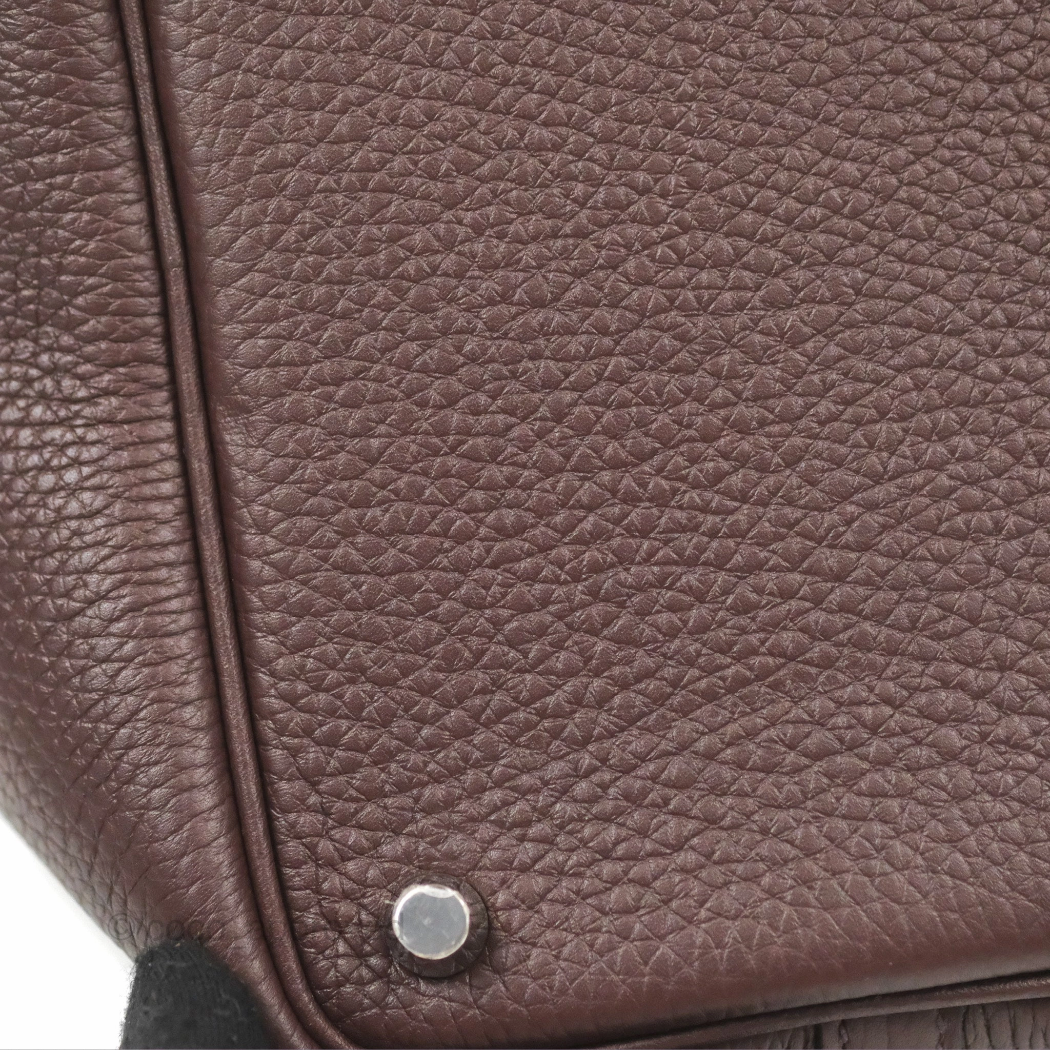 Herms Picotin 18 Eclat Rouge Sellier/ Anemone Clemence Palladium Hardware