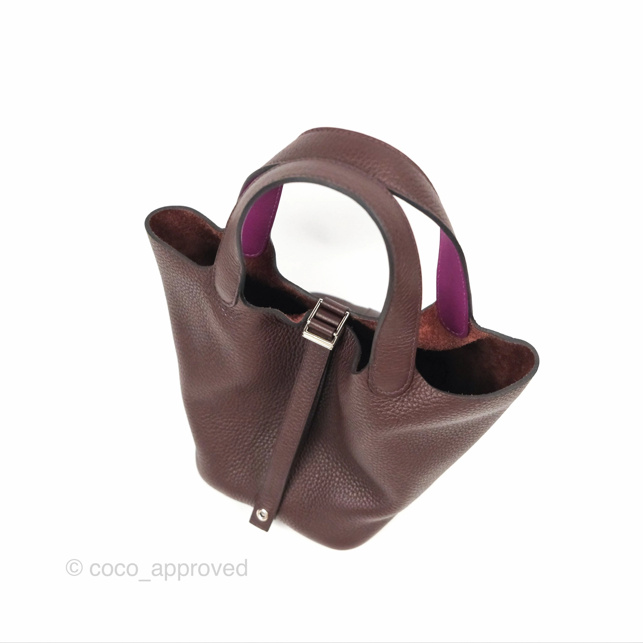 Herms Picotin 18 Eclat Rouge Sellier/ Anemone Clemence Palladium Hardware