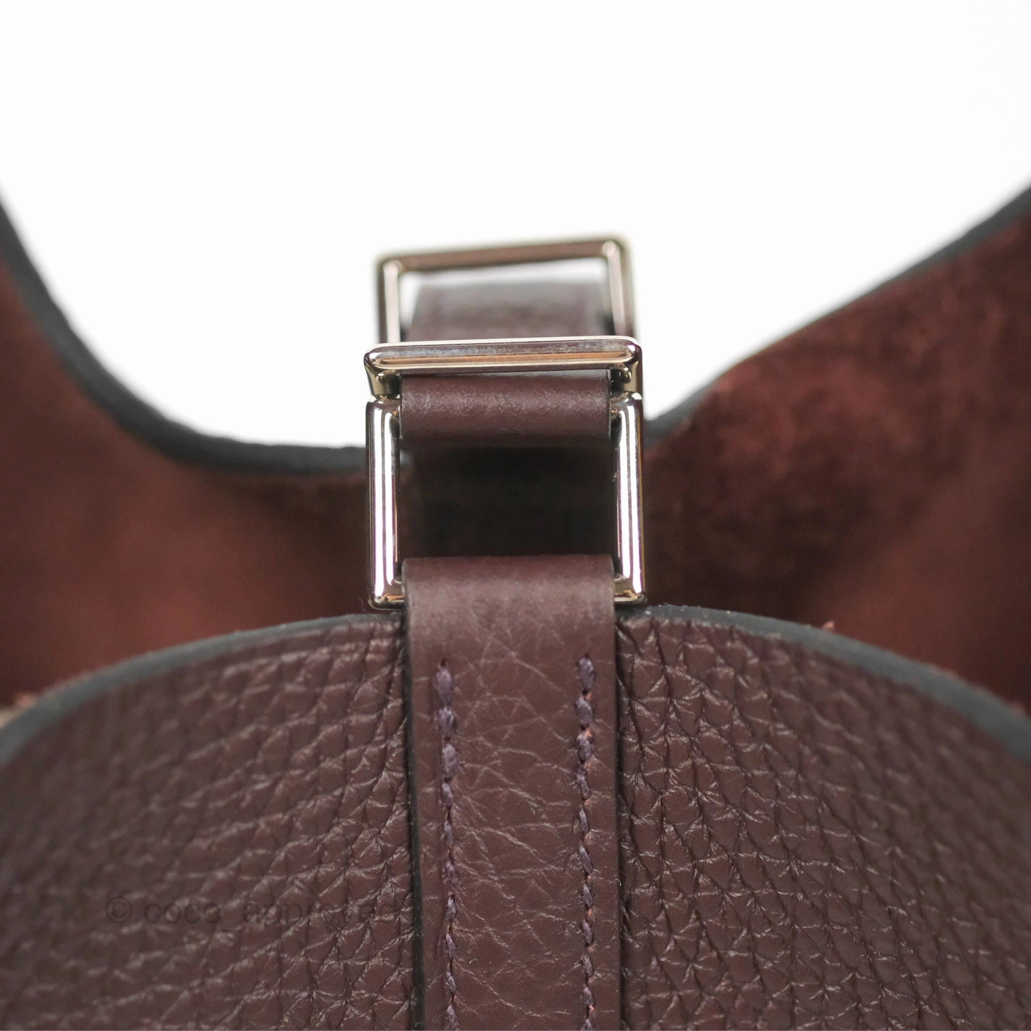 Herms Picotin 18 Eclat Rouge Sellier/ Anemone Clemence Palladium Hardware