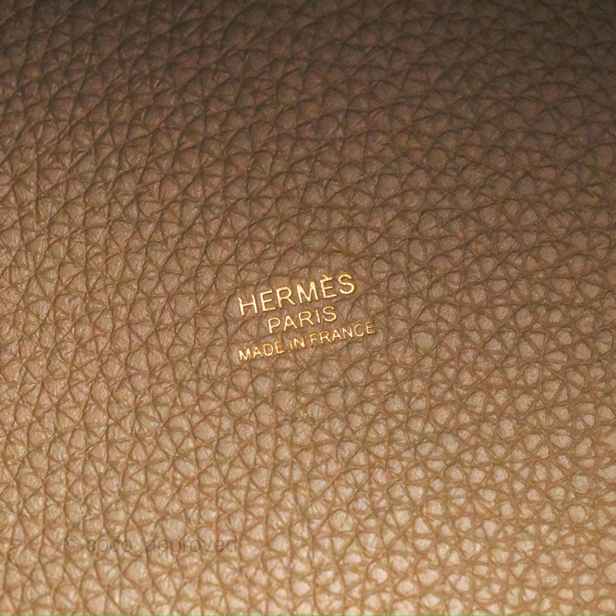 Herms Picotin 18 Etoupe Clemence Gold Hardware