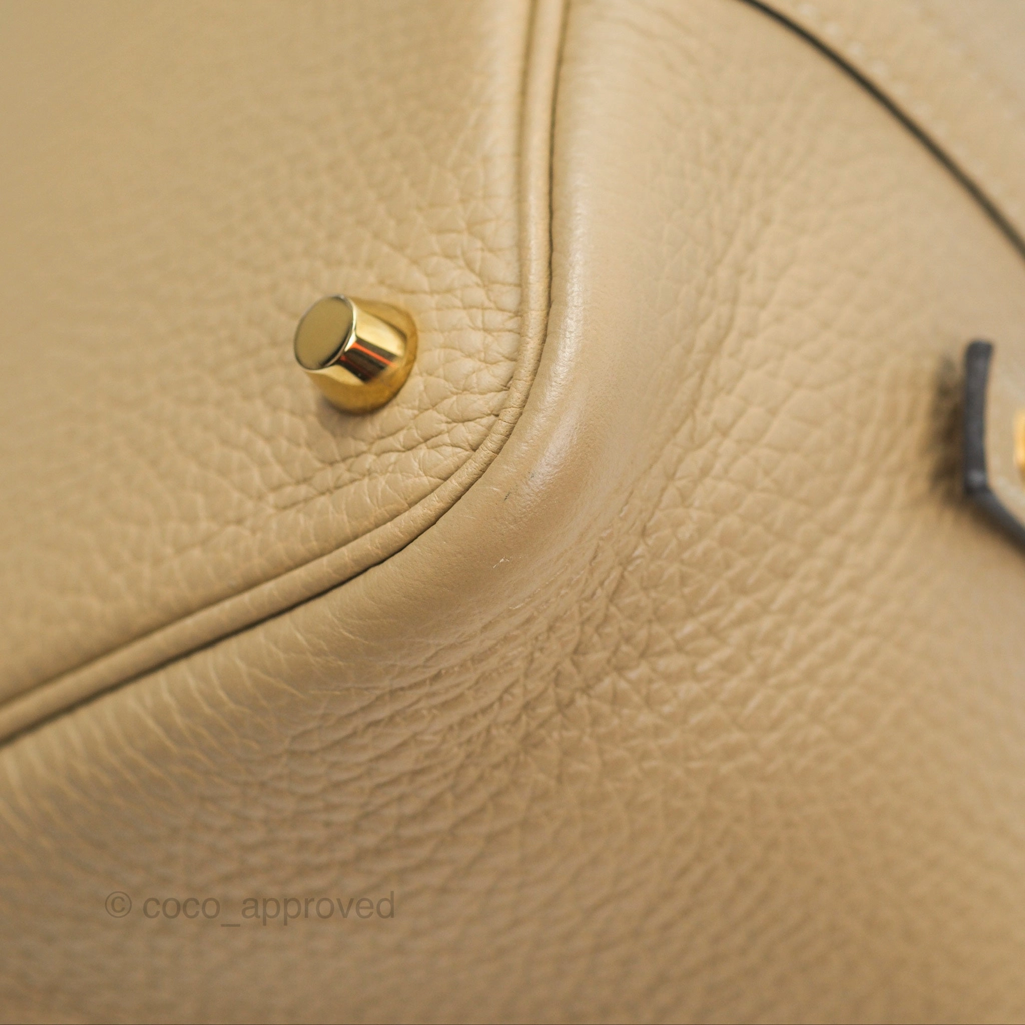 Herms Picotin 18 Trench Clemence Gold Hardware