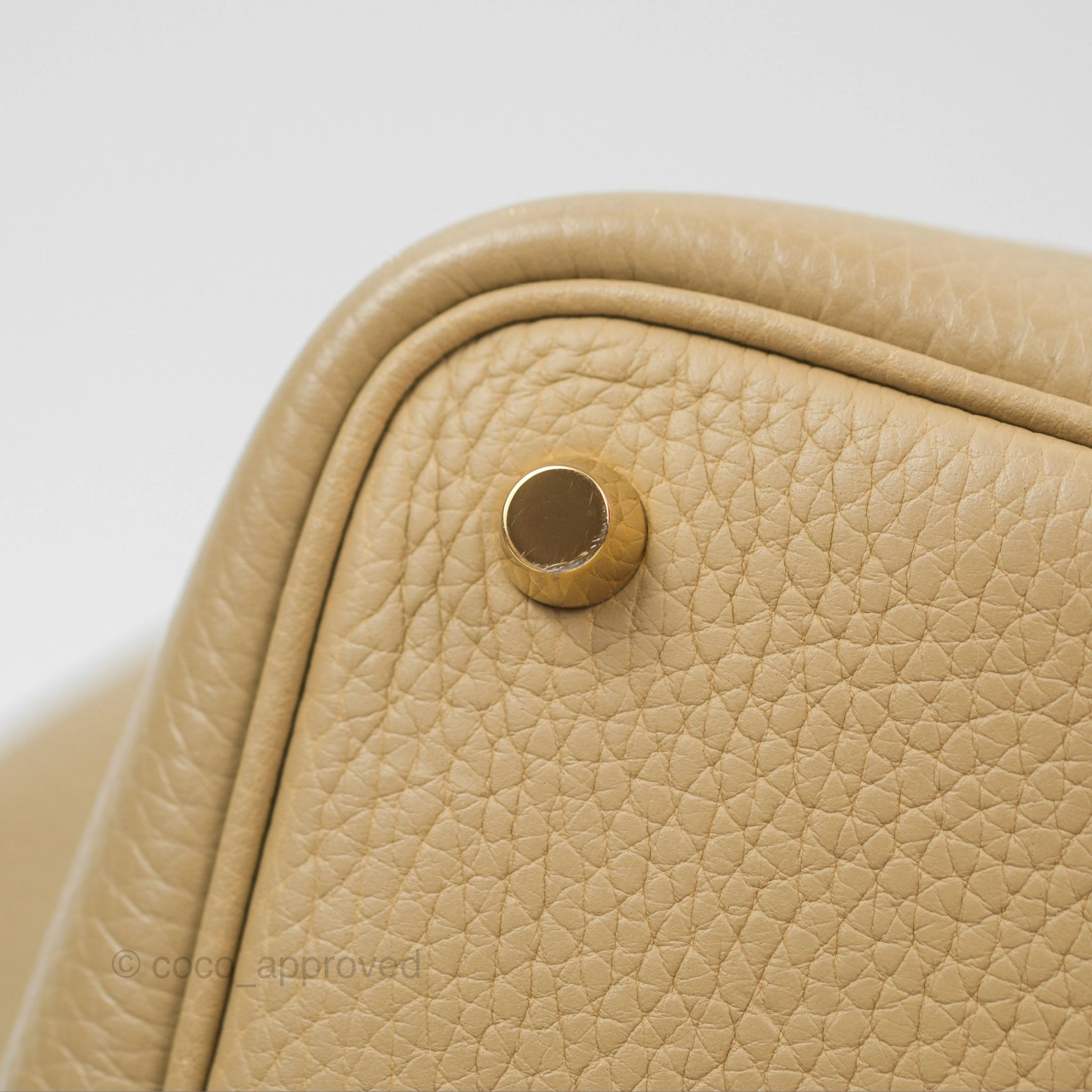Herms Picotin 18 Trench Clemence Gold Hardware
