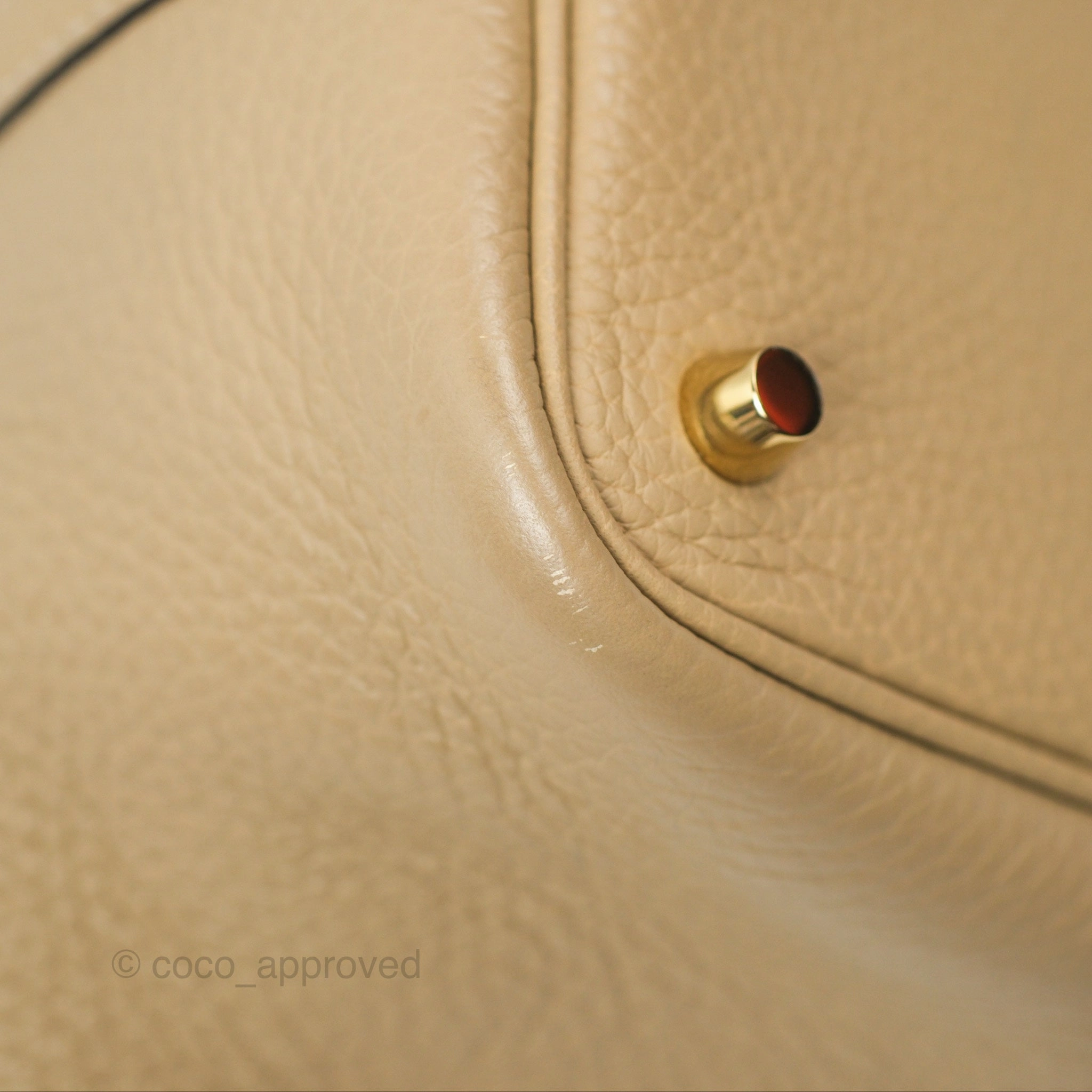 Herms Picotin 18 Trench Clemence Gold Hardware