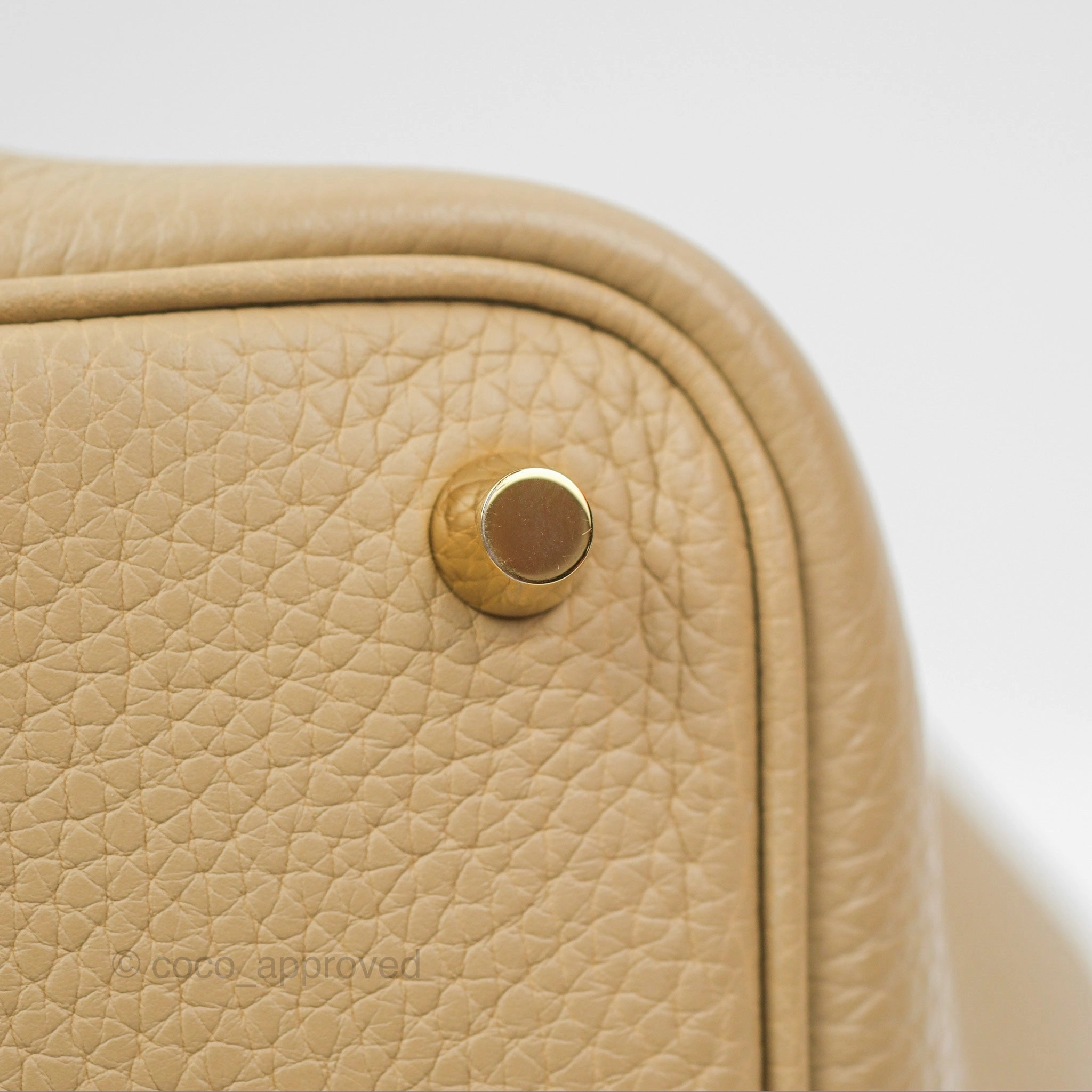 Herms Picotin 18 Trench Clemence Gold Hardware