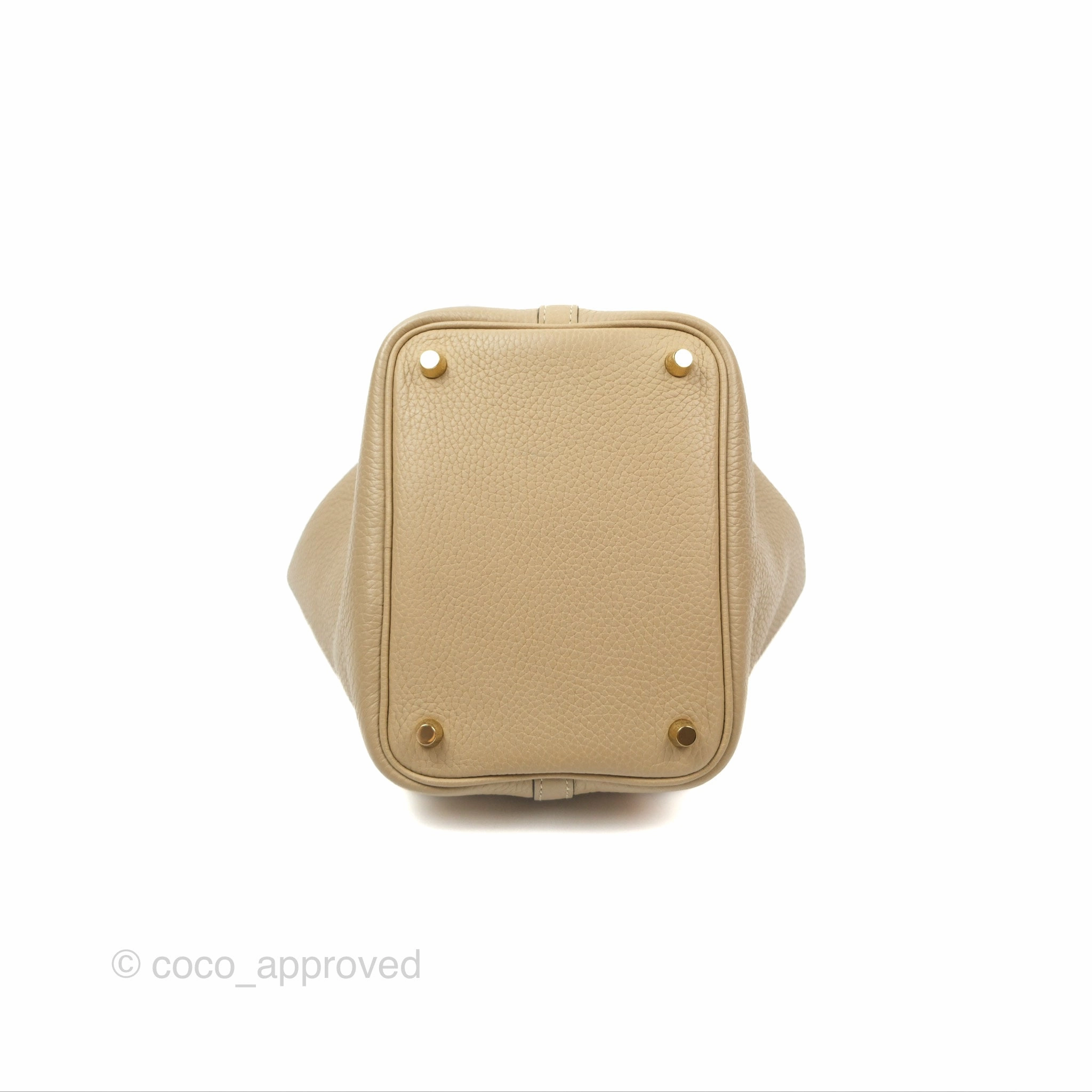 Herms Picotin 18 Trench Clemence Gold Hardware