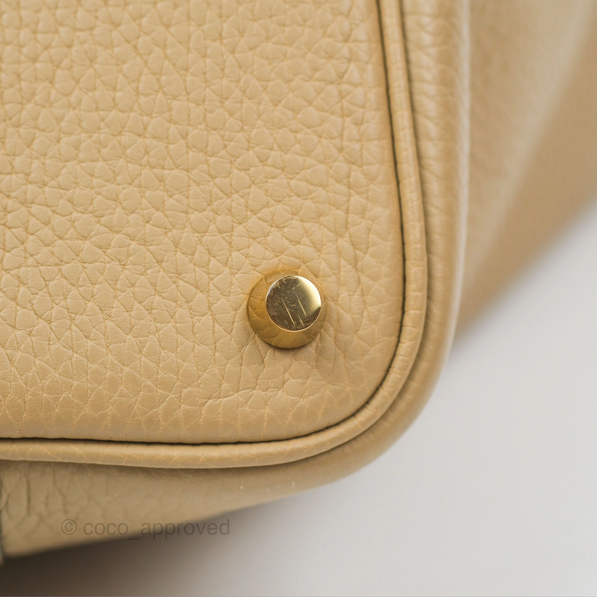 Herms Picotin 18 Trench Clemence Gold Hardware