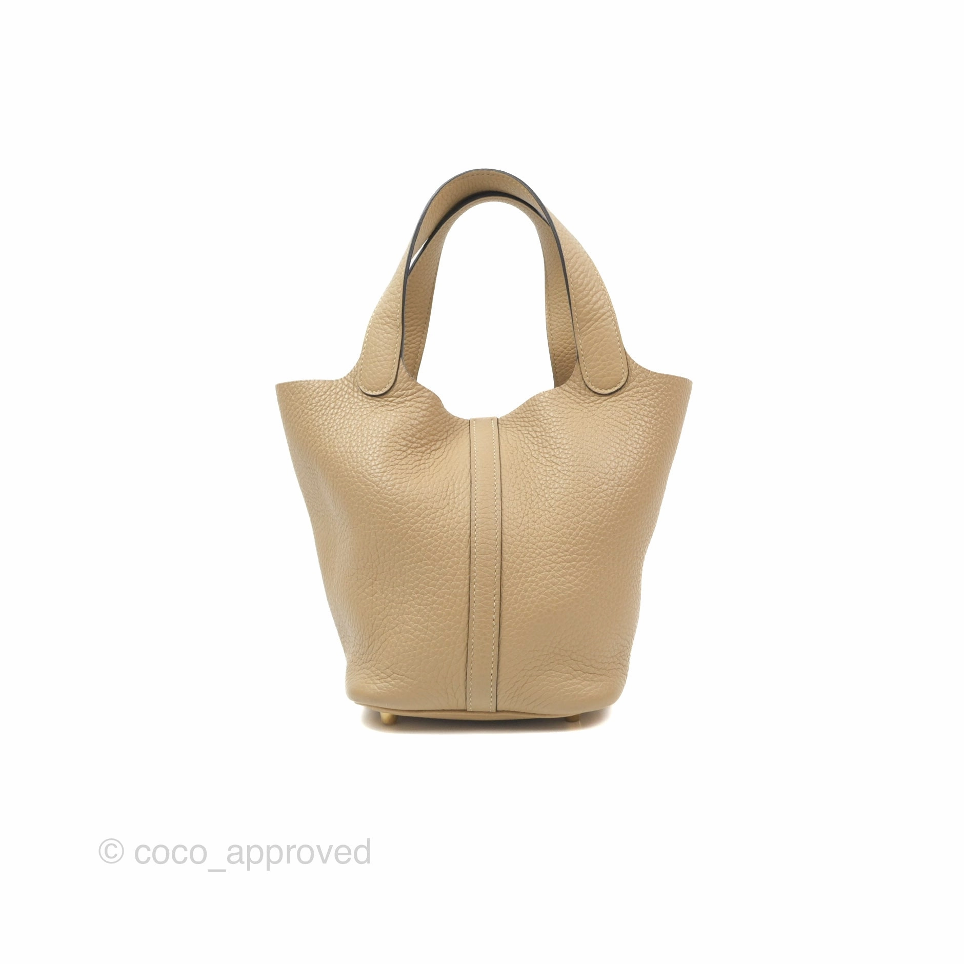 Herms Picotin 18 Trench Clemence Gold Hardware
