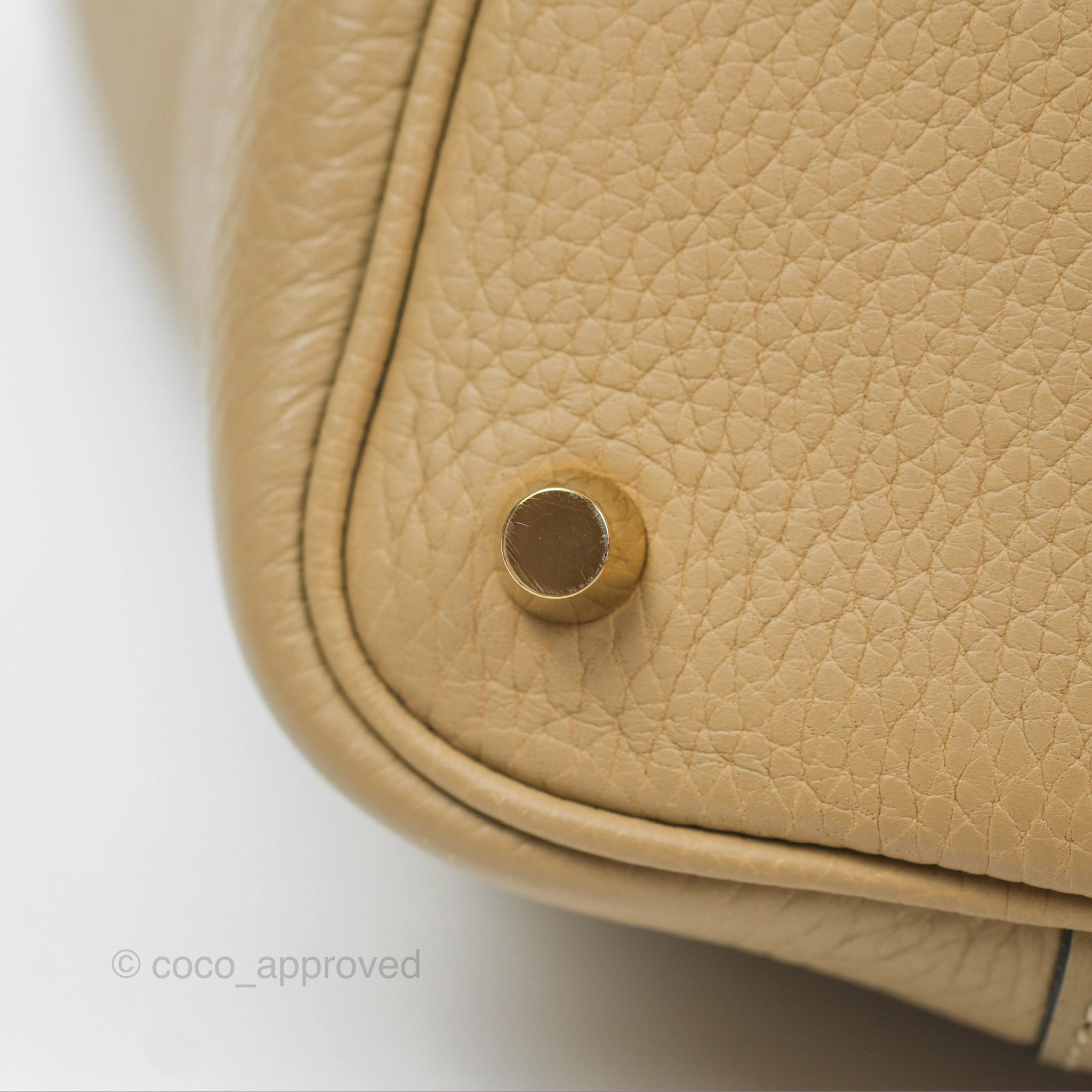 Herms Picotin 18 Trench Clemence Gold Hardware