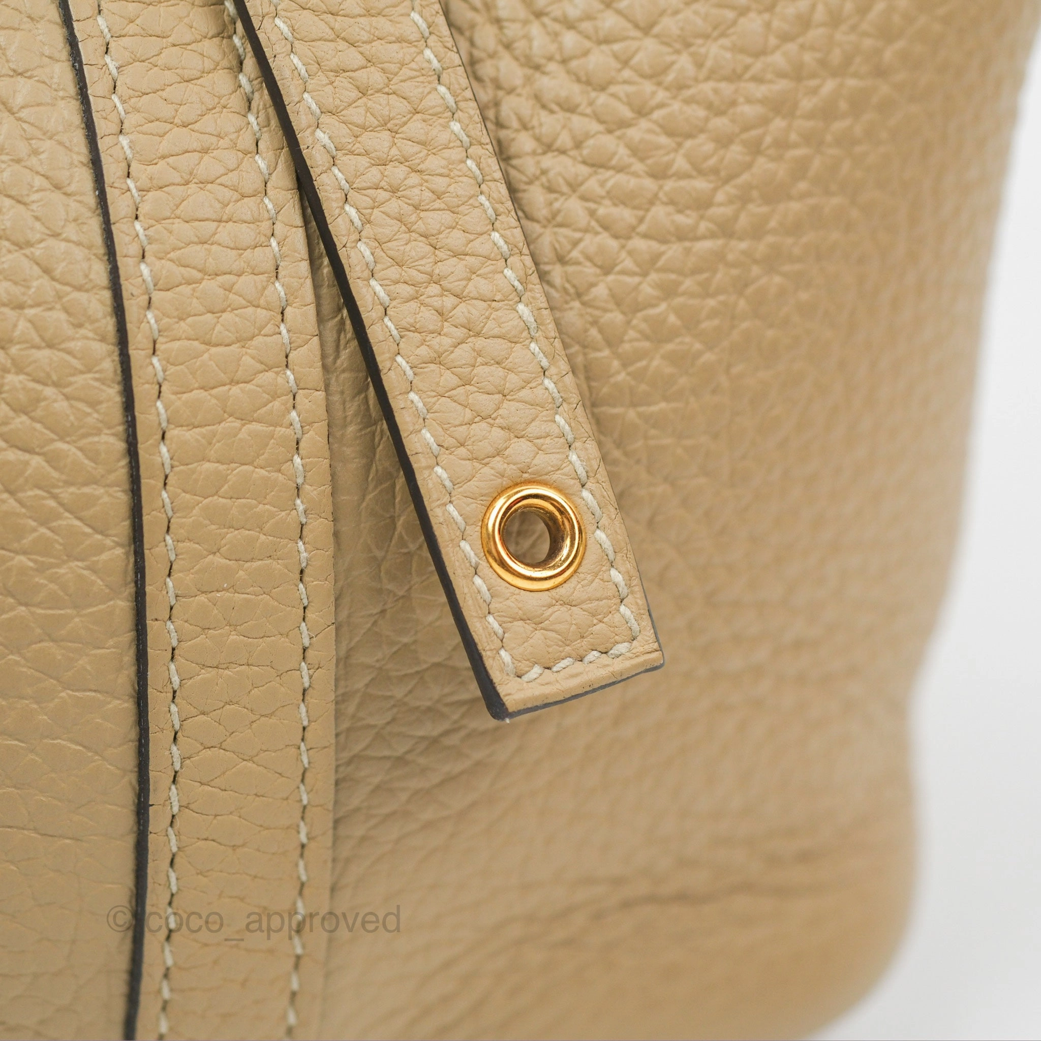 Herms Picotin 18 Trench Clemence Gold Hardware