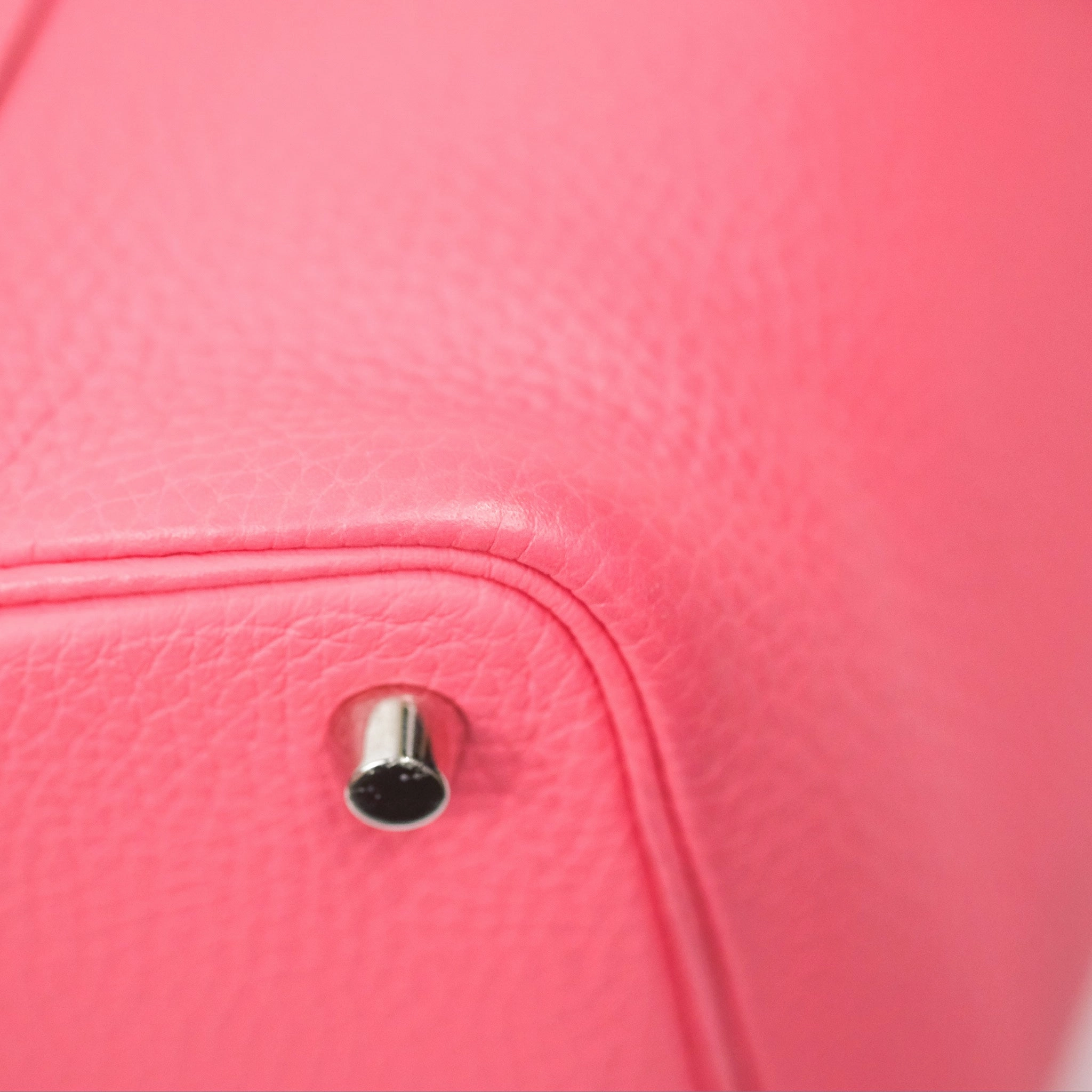 Herms Picotin Lock 18 Eclat Rose Azalee Clemence/ Terre Battue Swift Palladium Hardware