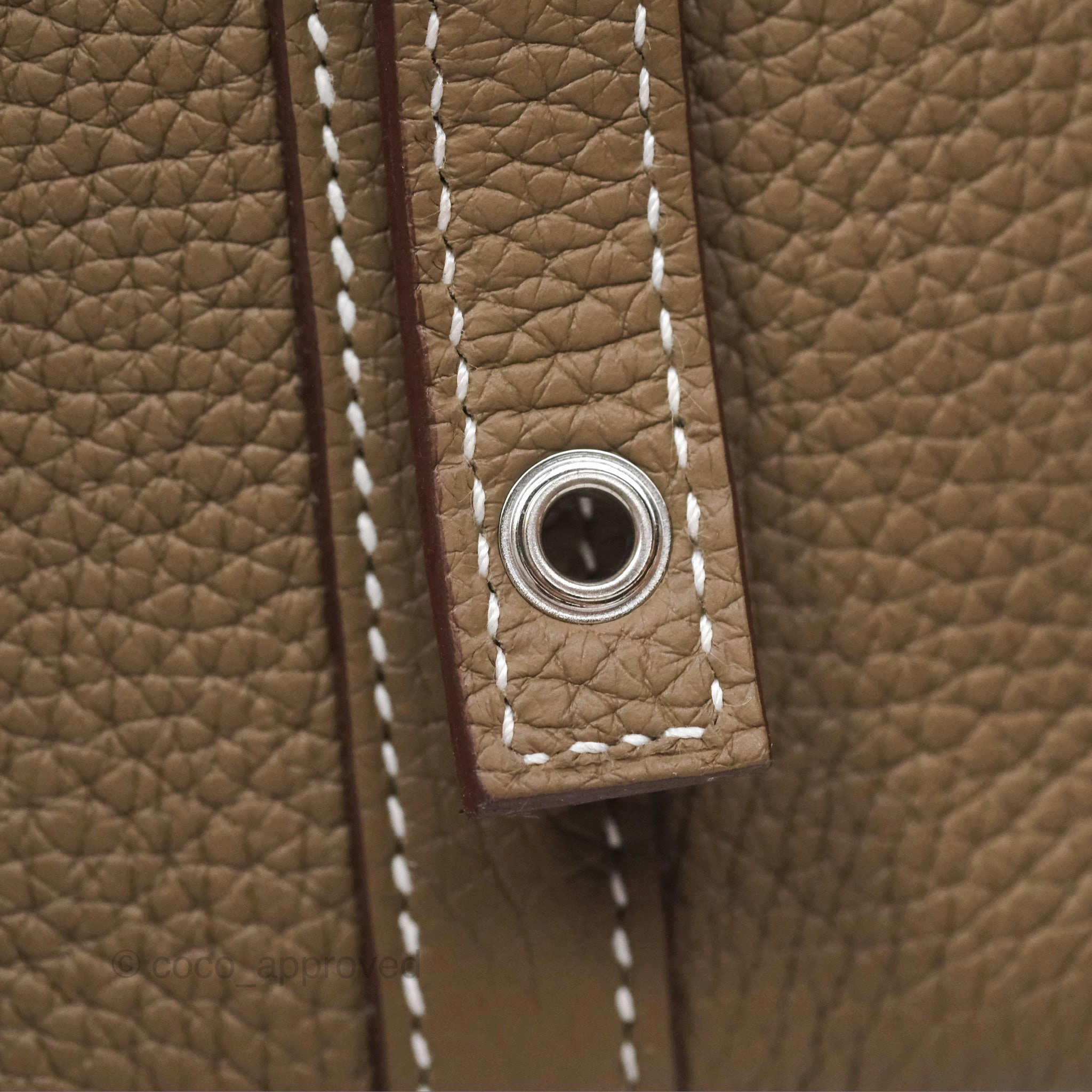 Herms Picotin Lock 18 Etoupe 18 Clemence Palladium Hardware