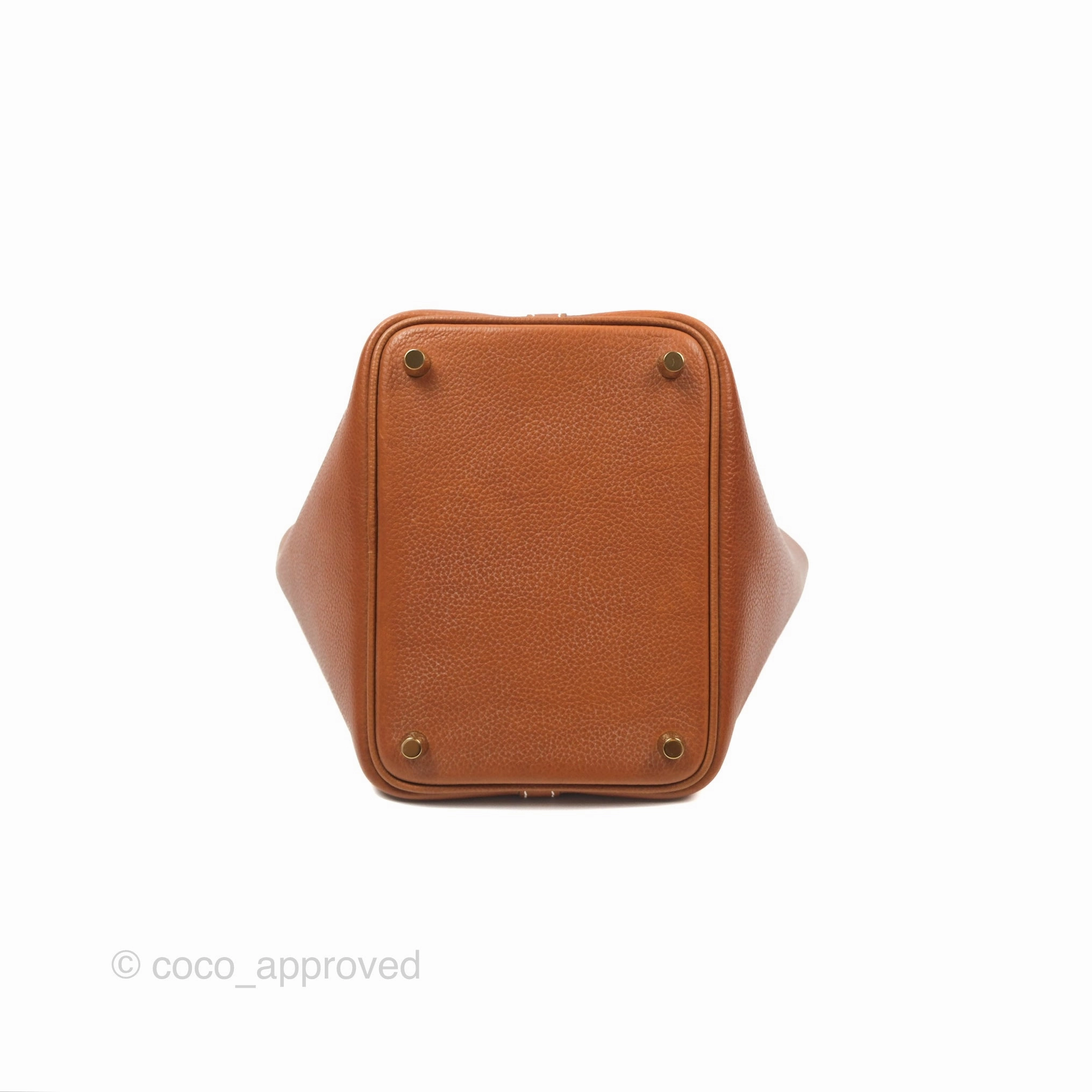 Herms Picotin Lock 18 Fauve Barenia Gold Hardware