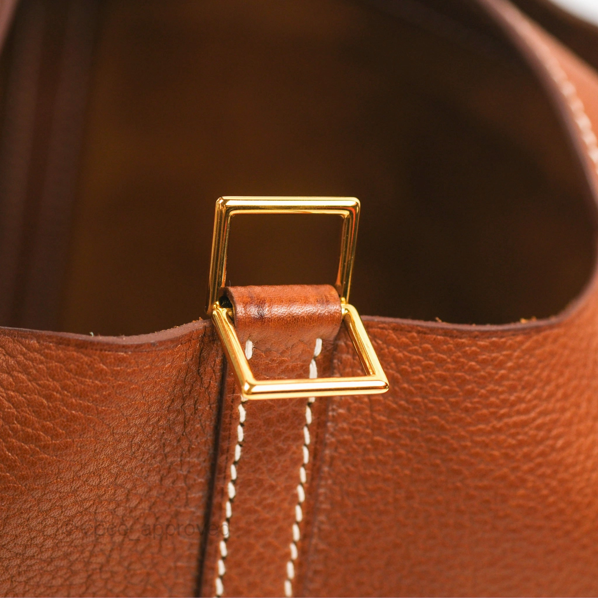 Herms Picotin Lock 18 Fauve Barenia Gold Hardware
