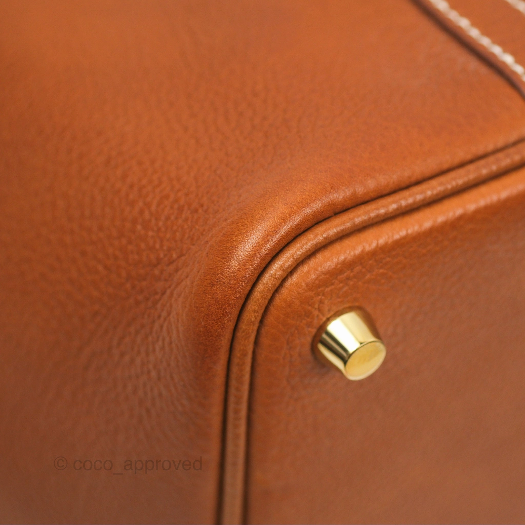 Herms Picotin Lock 18 Fauve Barenia Gold Hardware