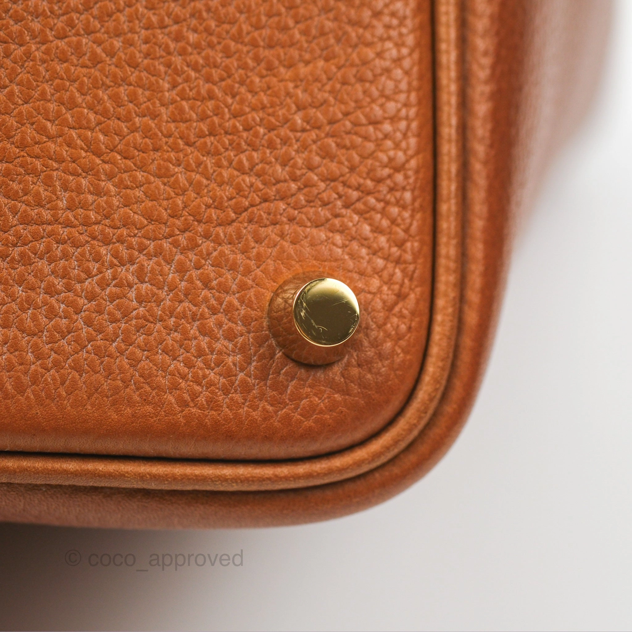 Herms Picotin Lock 18 Fauve Barenia Gold Hardware