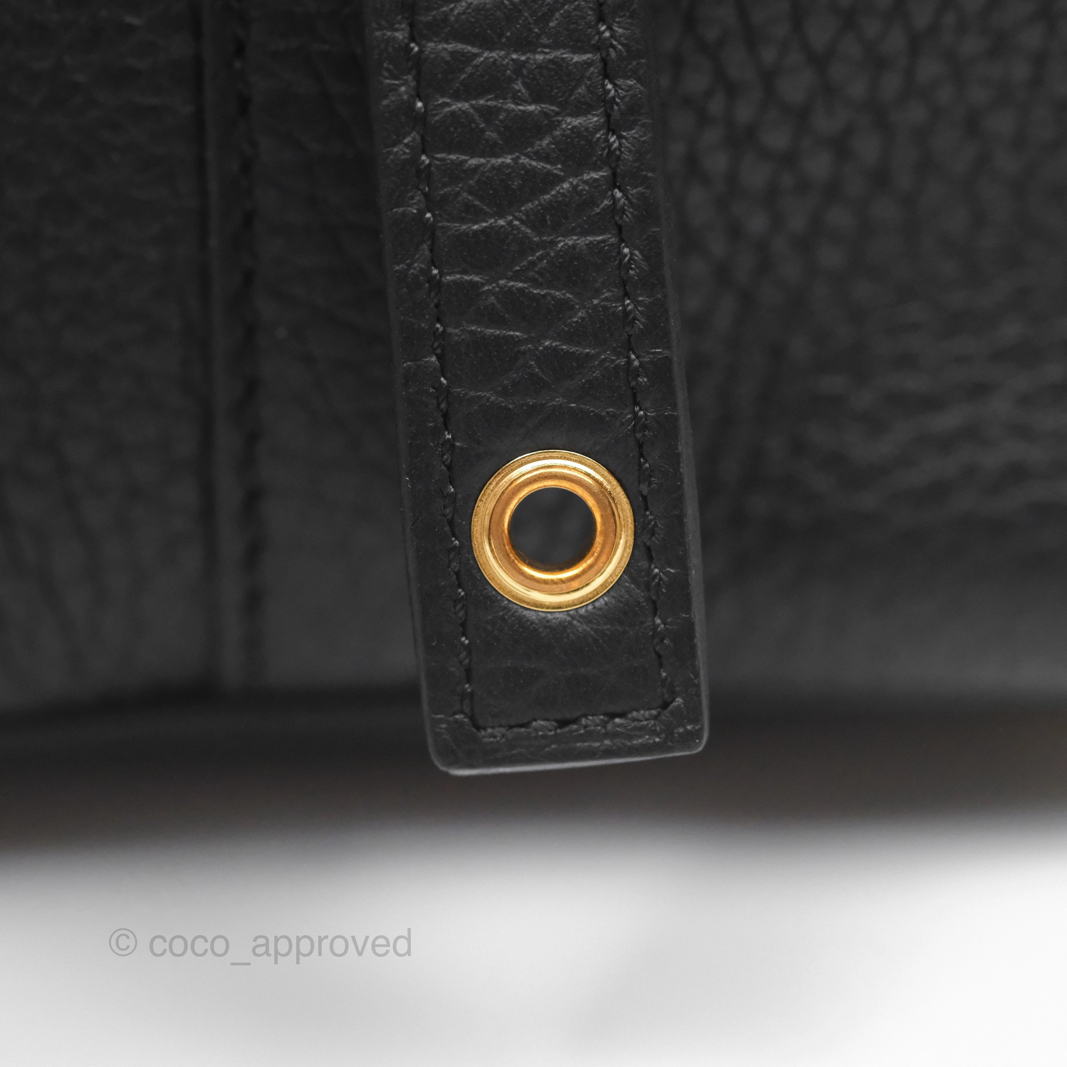 Herms Picotin Lock 18 Noir 89 Taurillon Clemence Gold Hardware