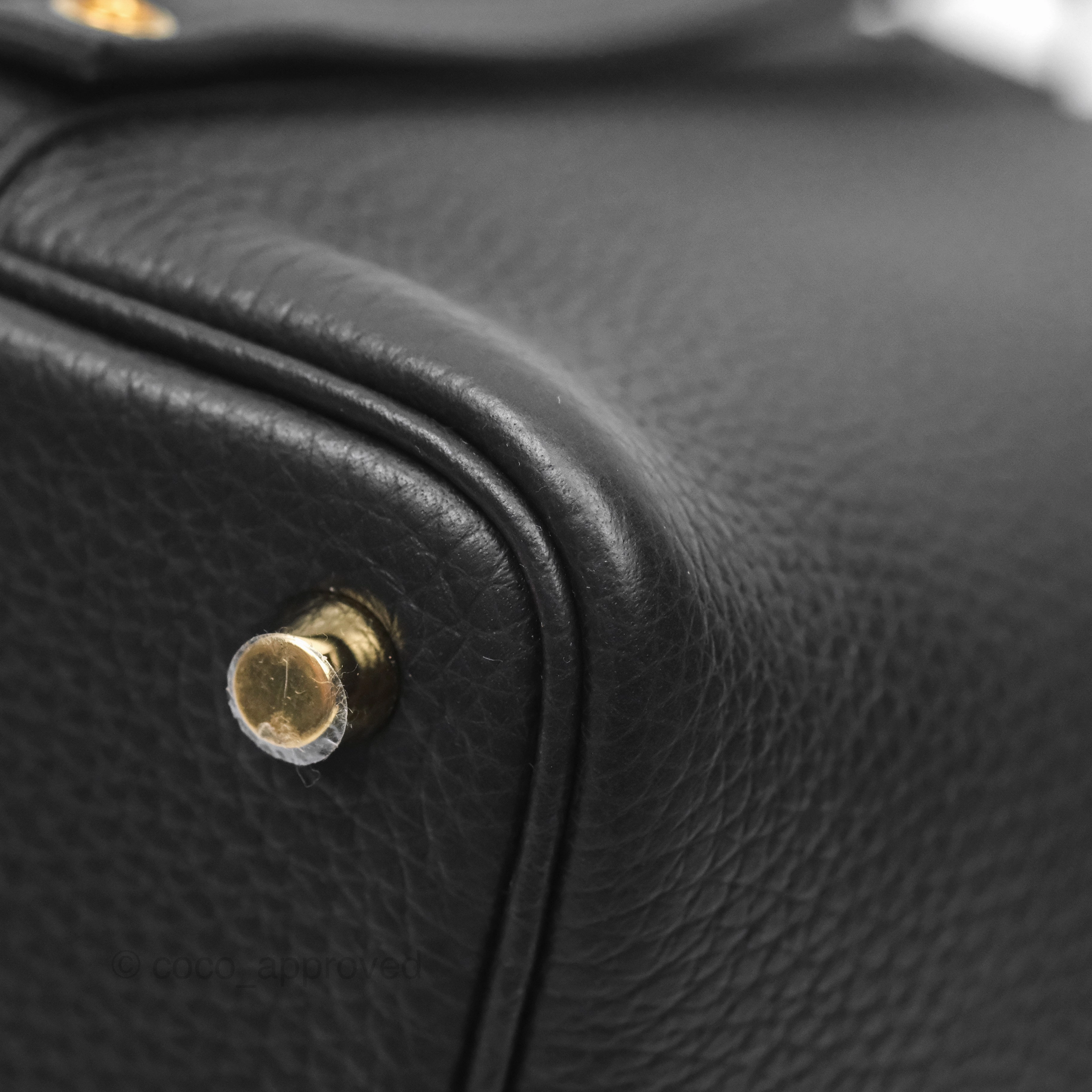 Herms Picotin Lock 18 Noir 89 Taurillon Clemence Gold Hardware