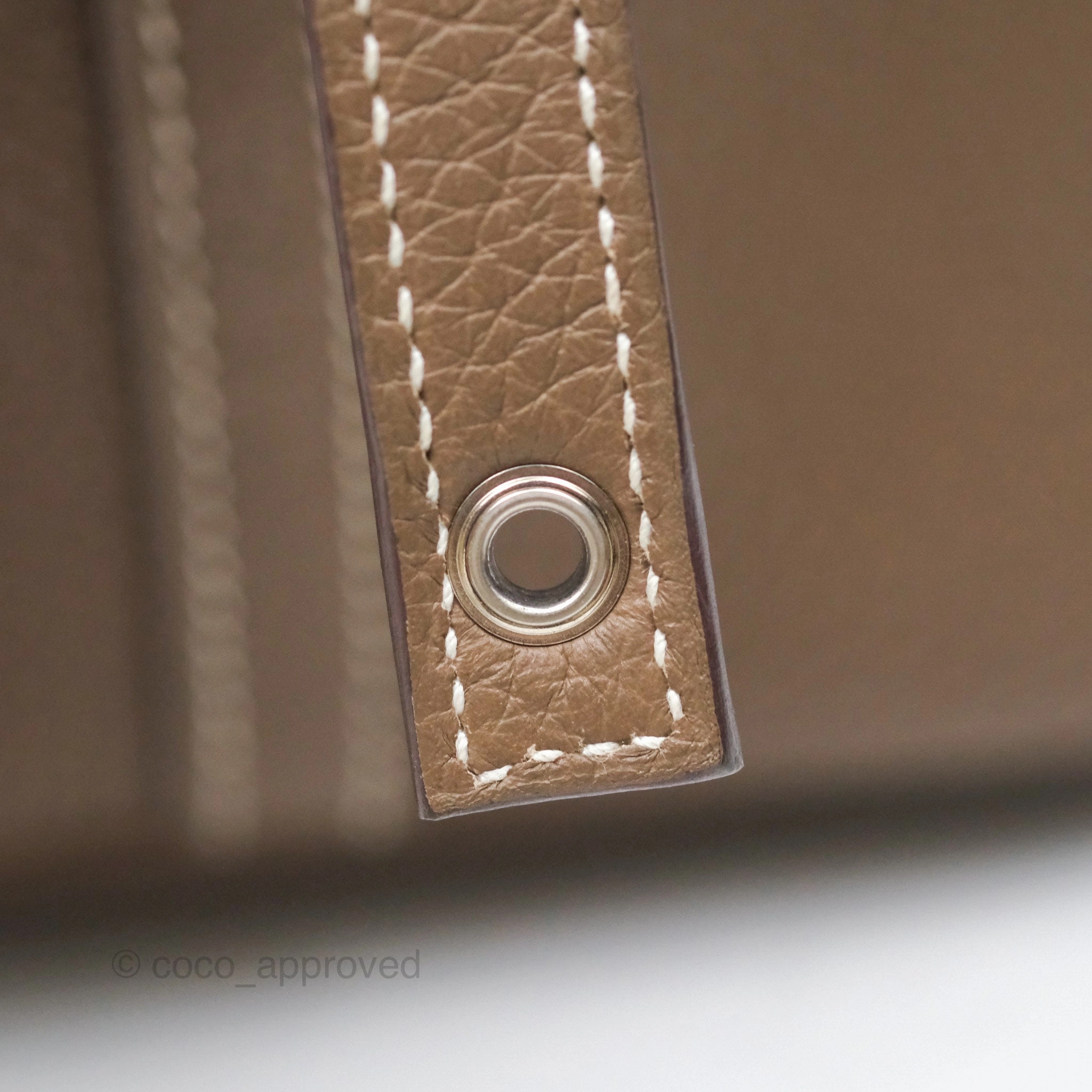 Herms Picotin Lock 22 Etoupe Clemence Palladium Hardware