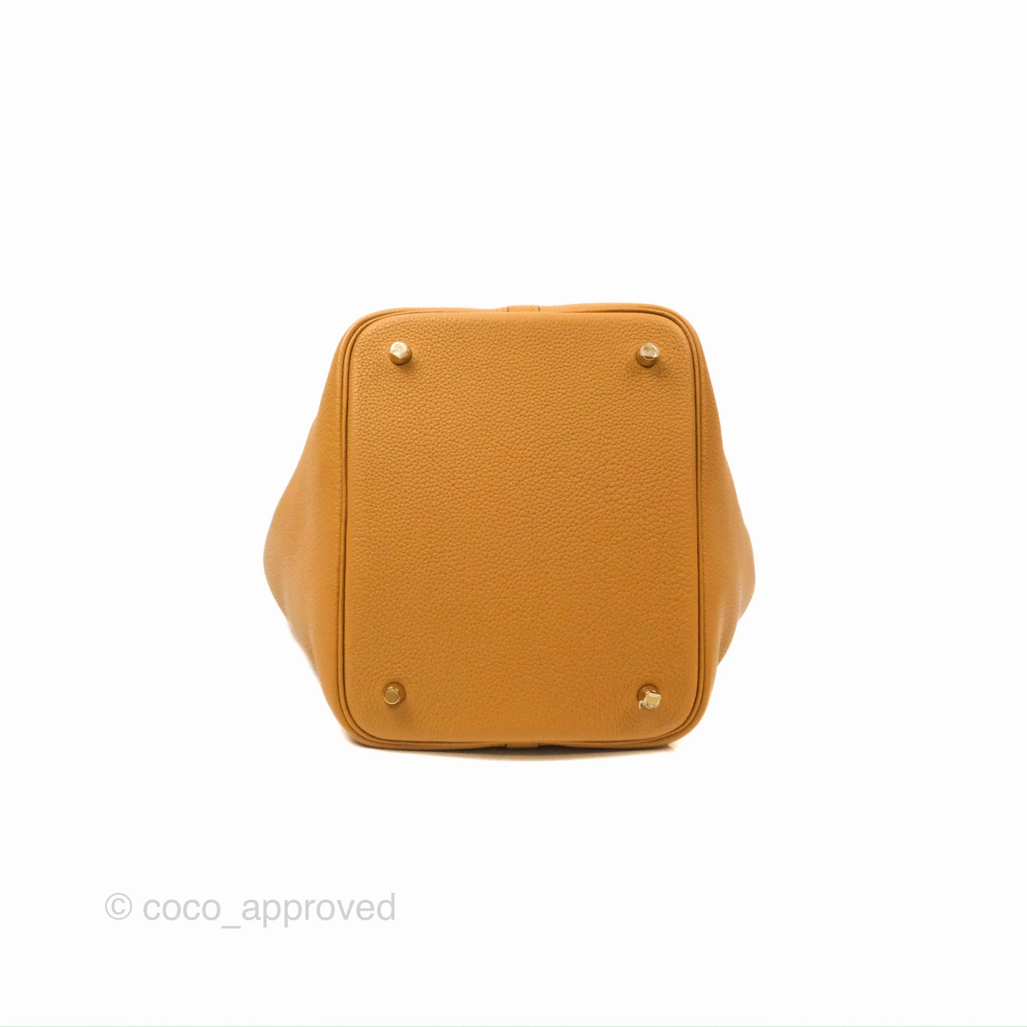 Herms Picotin Lock 22 Sesame 2S TM Taurillon Maurice Gold Hardware