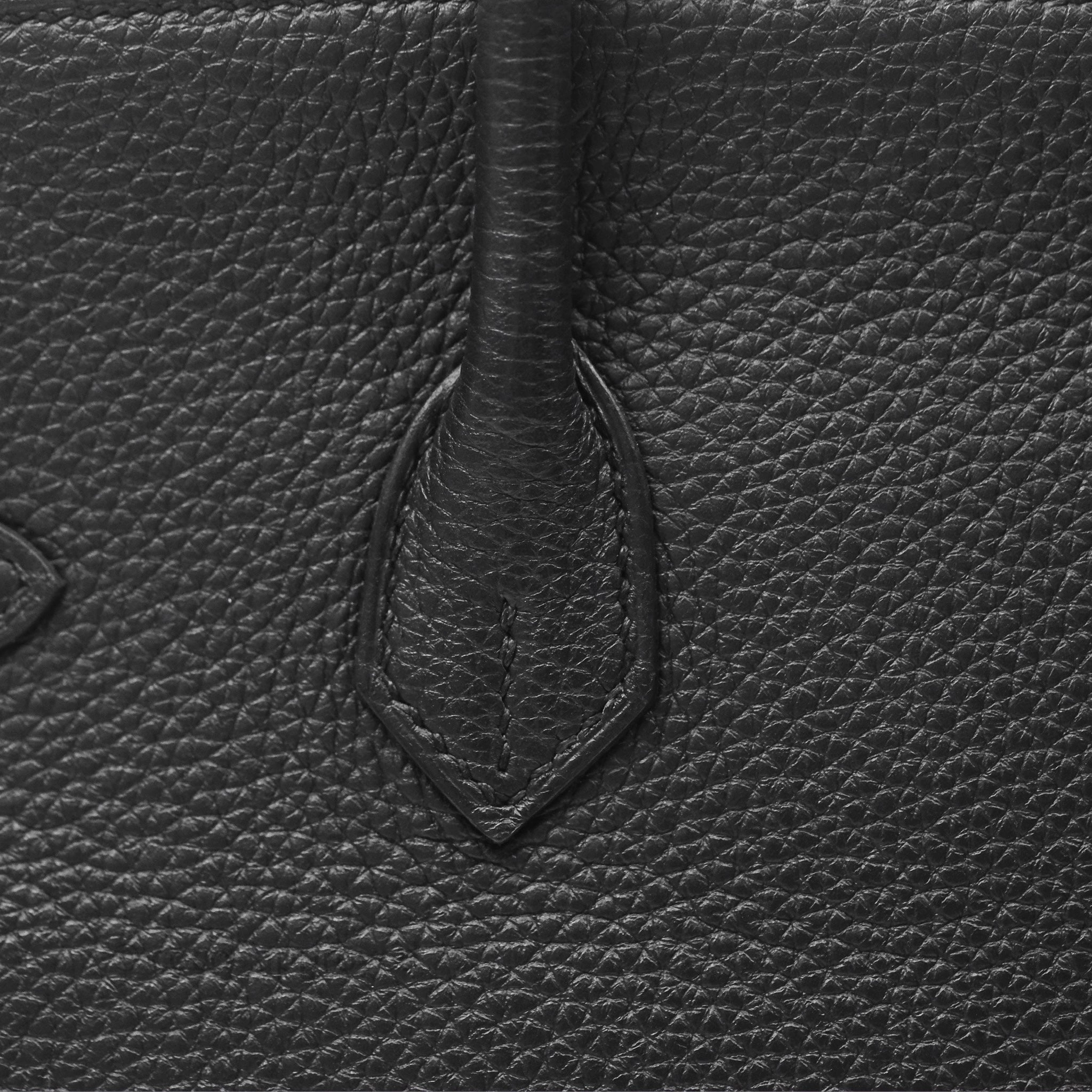 Herms Retourne Birkin 25 Noir Togo Gold Hardware