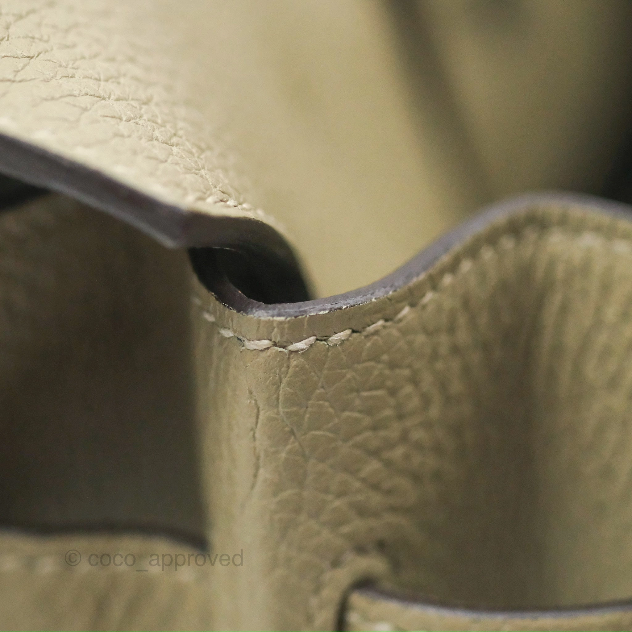 Herms Retourne Birkin 30 Sauge Clemence Palladium Hardware
