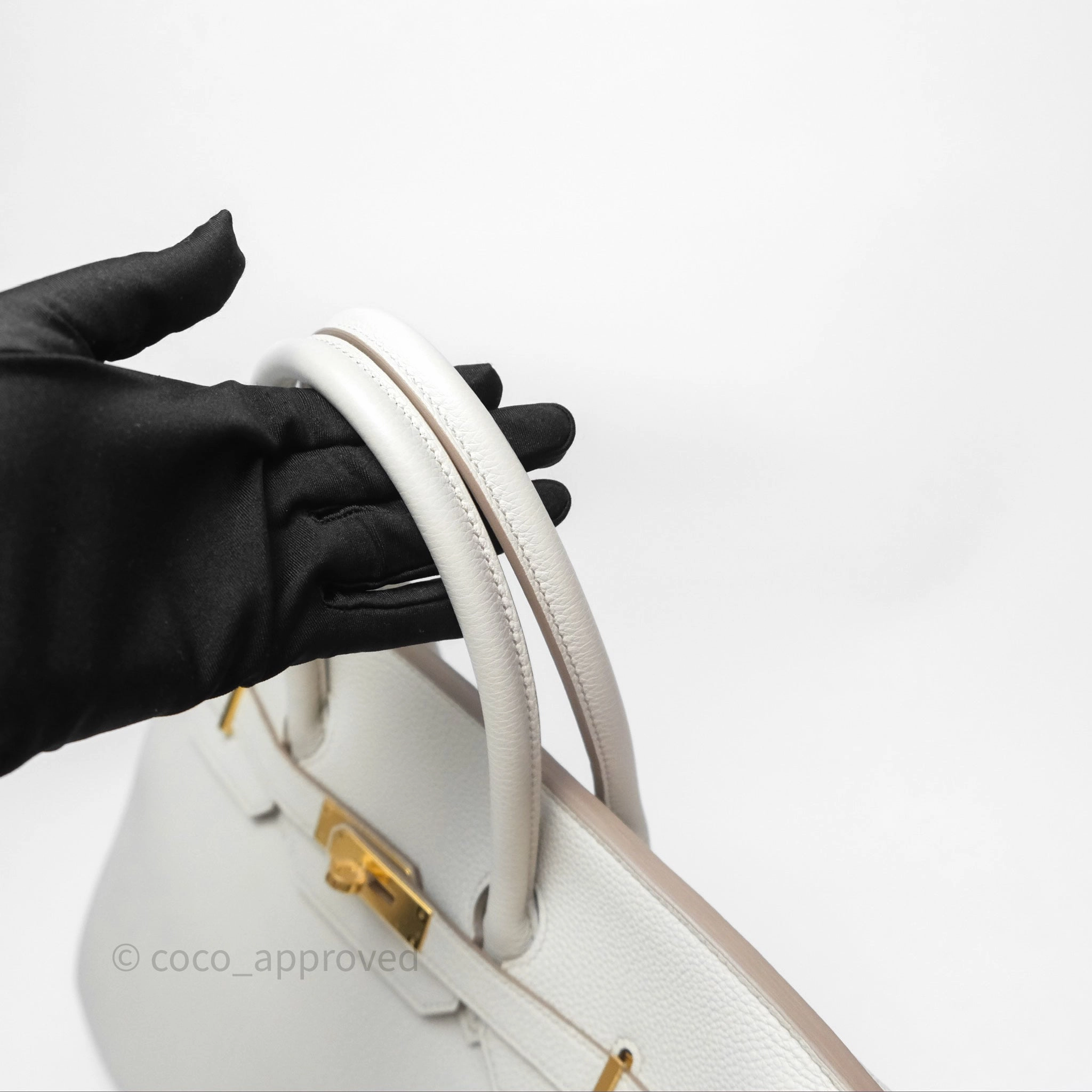 Herms Retourne Birkin 35 Beton Togo Gold Hardware