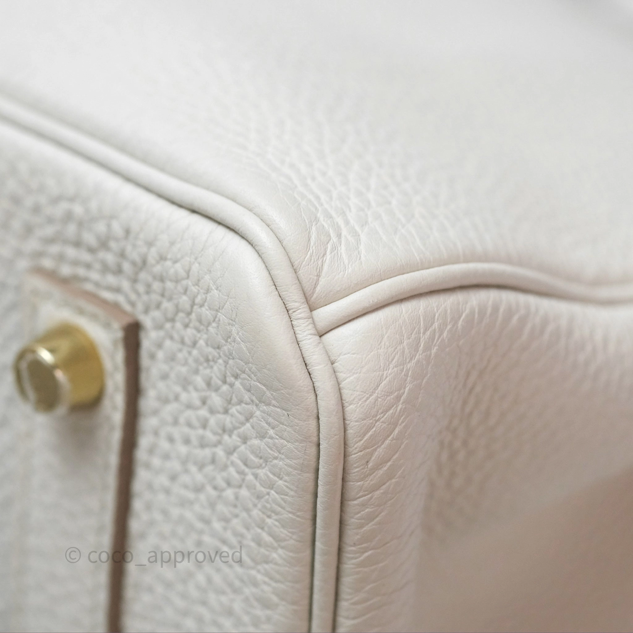 Herms Retourne Birkin 35 Beton Togo Gold Hardware