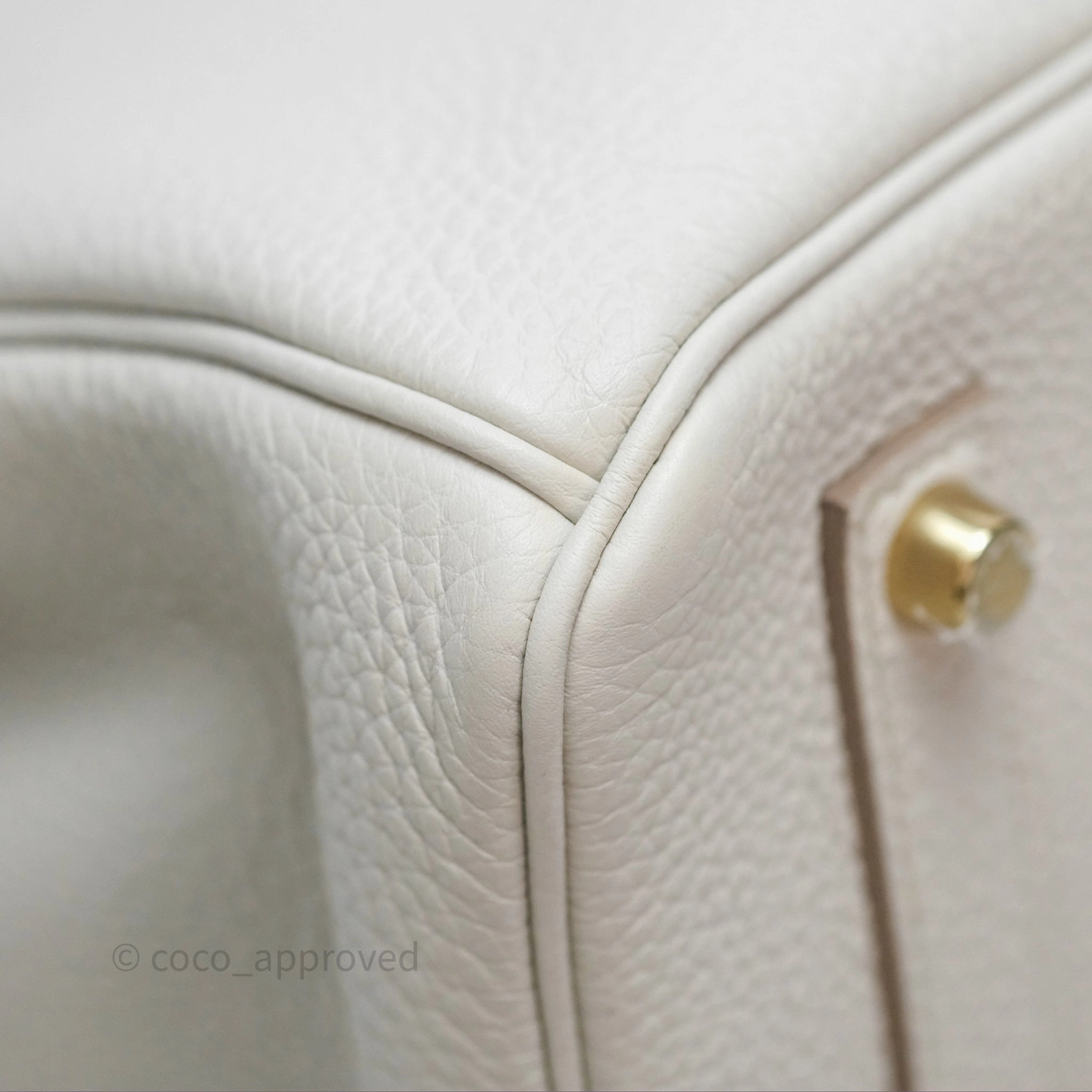 Herms Retourne Birkin 35 Beton Togo Gold Hardware