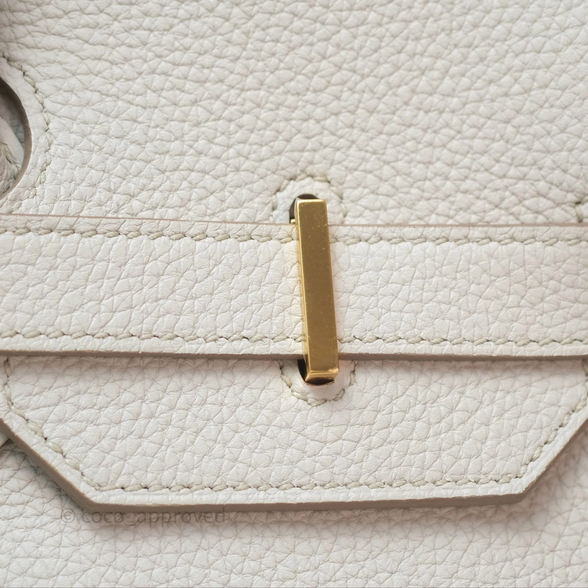 Herms Retourne Birkin 35 Beton Togo Gold Hardware