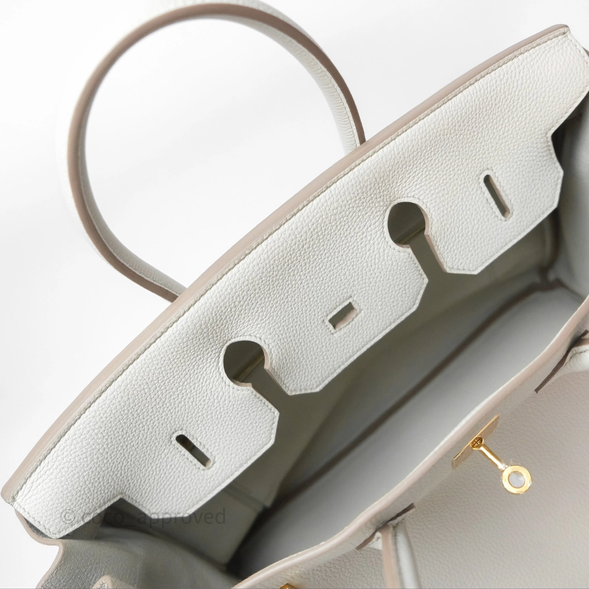Herms Retourne Birkin 35 Beton Togo Gold Hardware