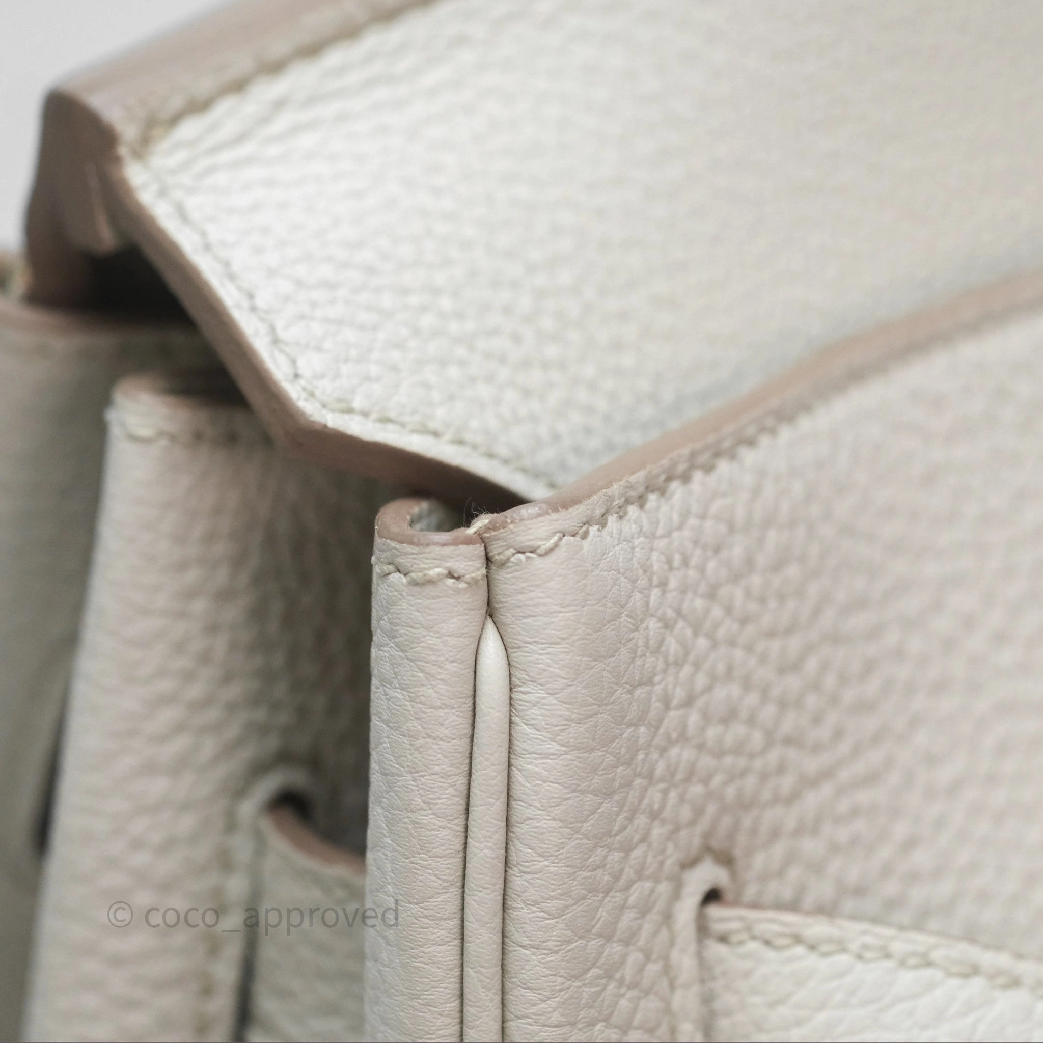 Herms Retourne Birkin 35 Beton Togo Gold Hardware