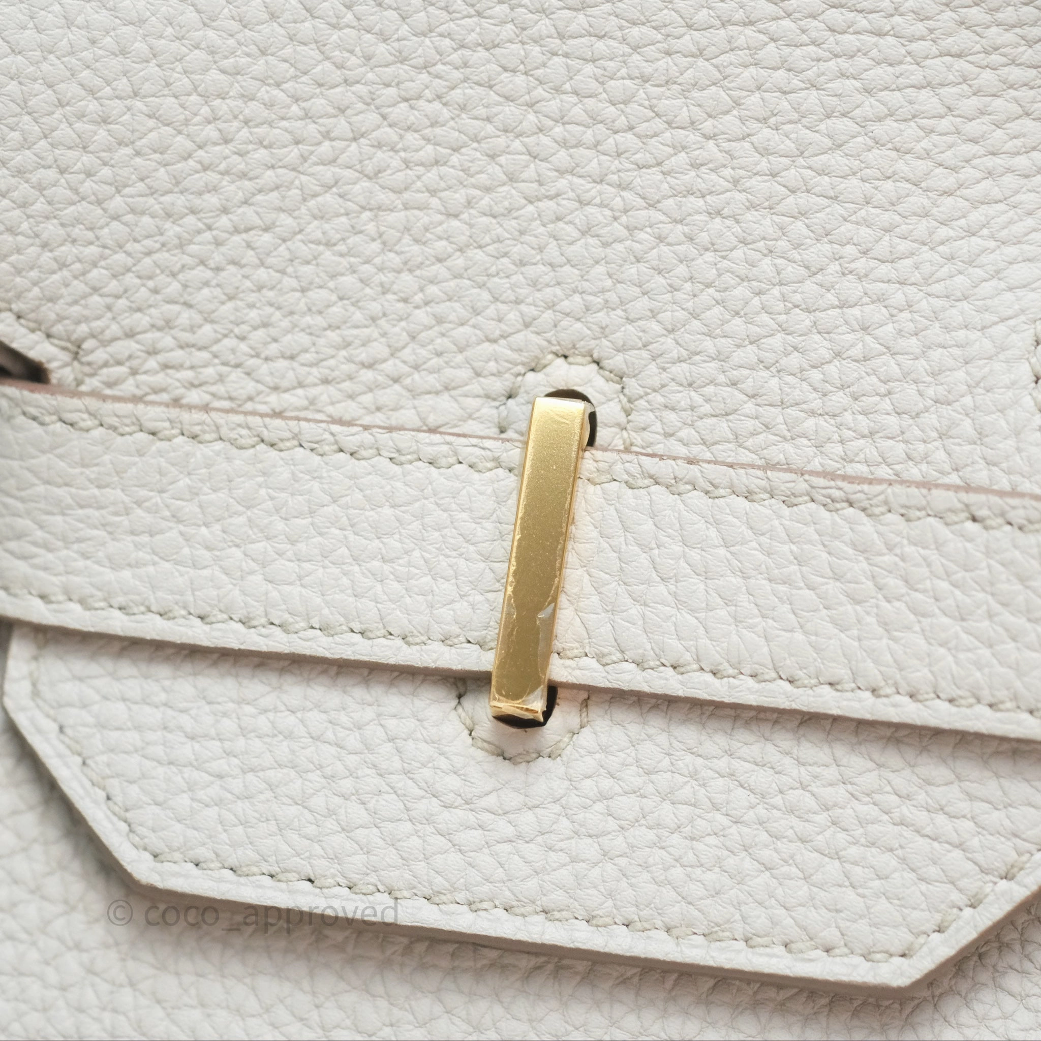 Herms Retourne Birkin 35 Beton Togo Gold Hardware