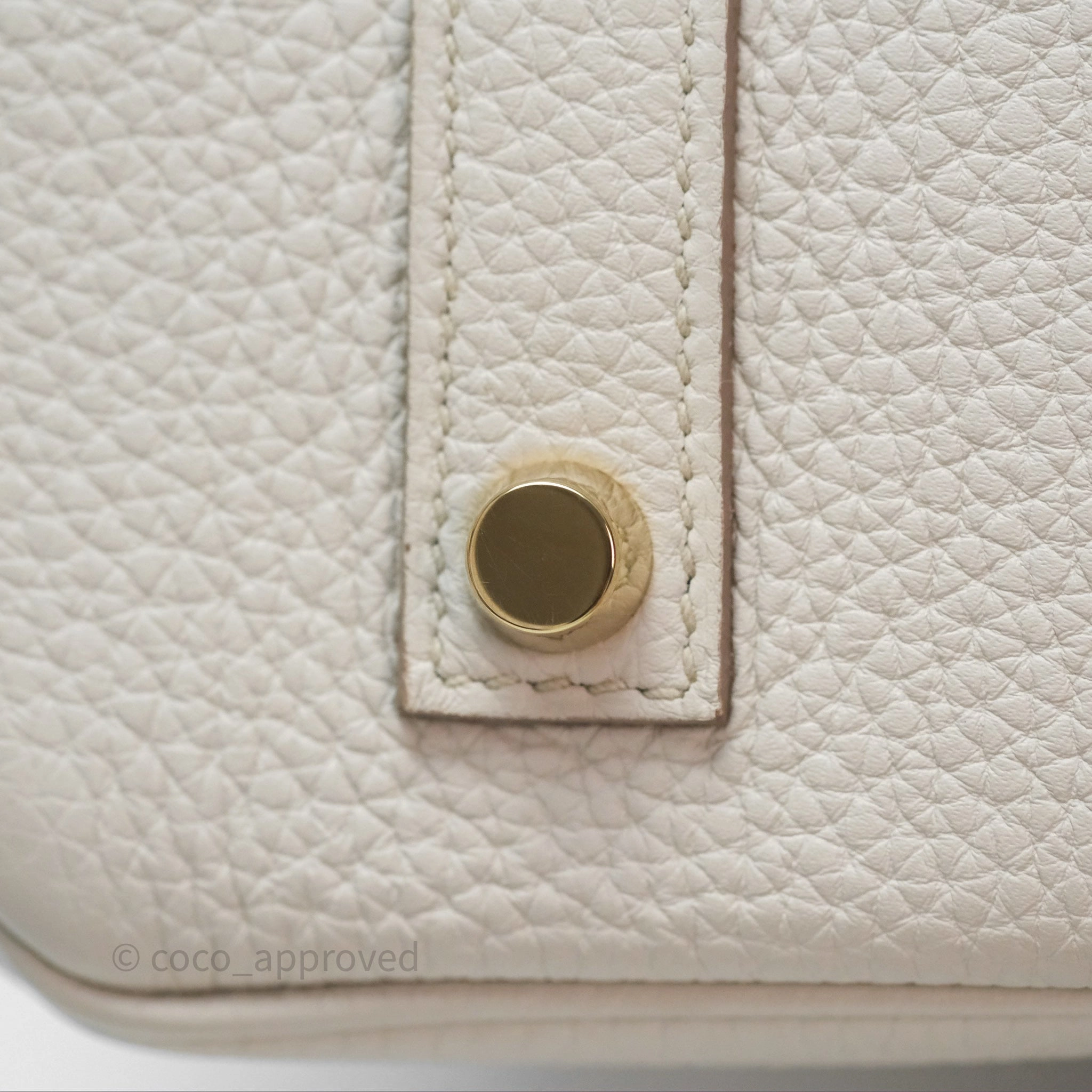 Herms Retourne Birkin 35 Beton Togo Gold Hardware